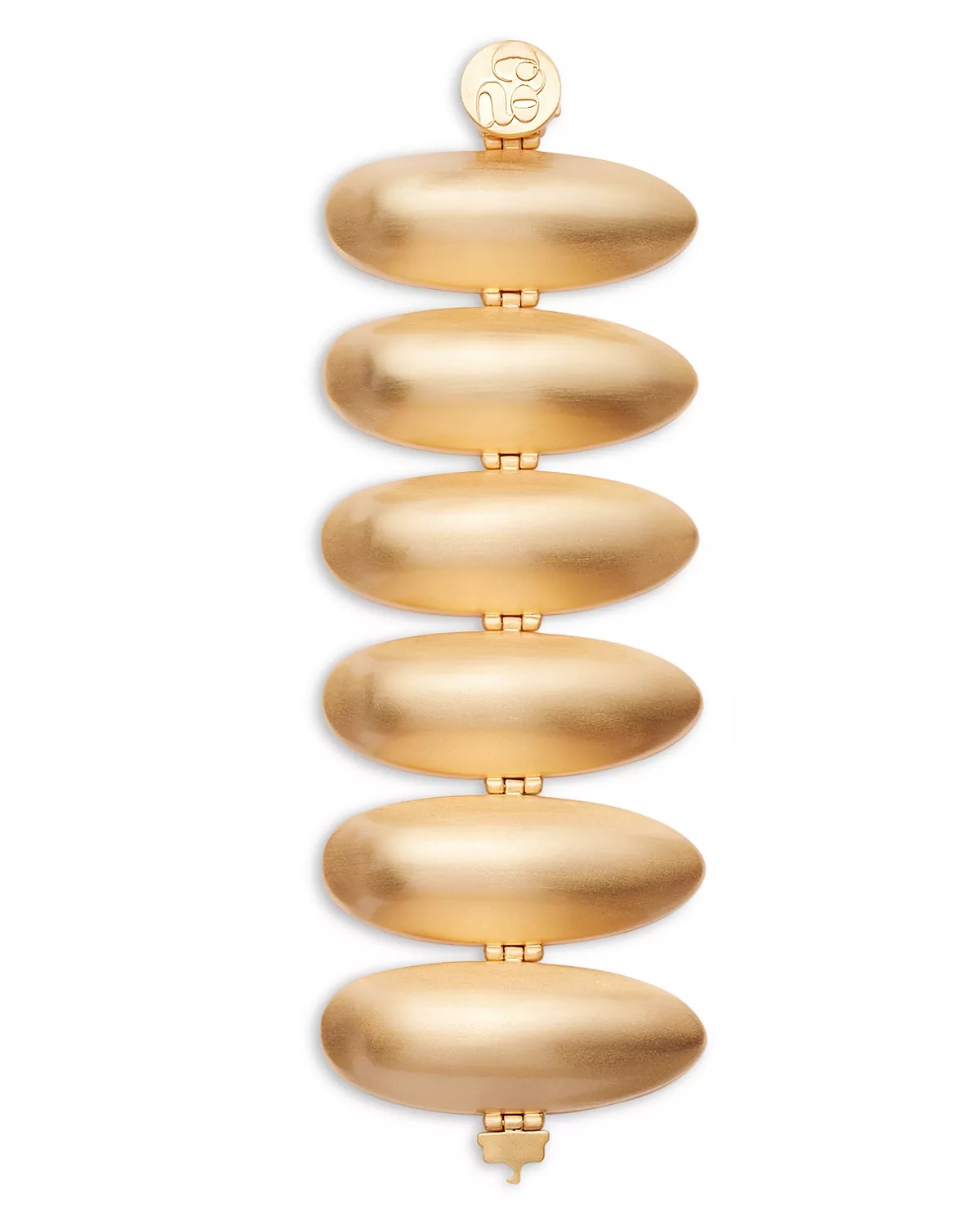 Fiore Elongated Oval Statement Bracelet in Gold Tone - 3
