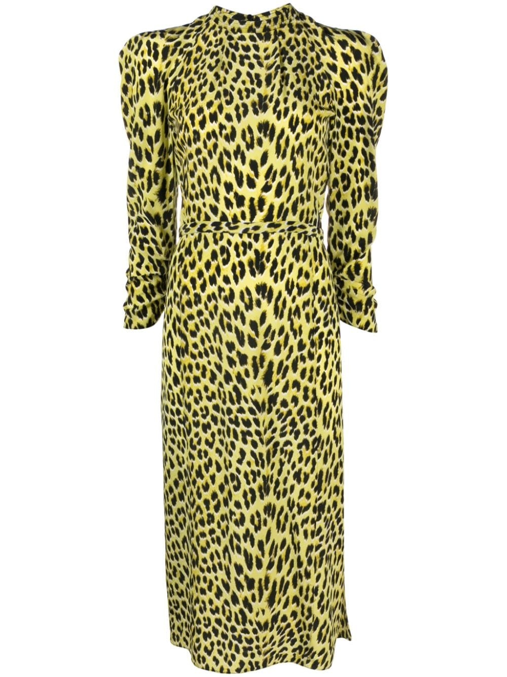 Racyl leopard-print silk midi dress - 1