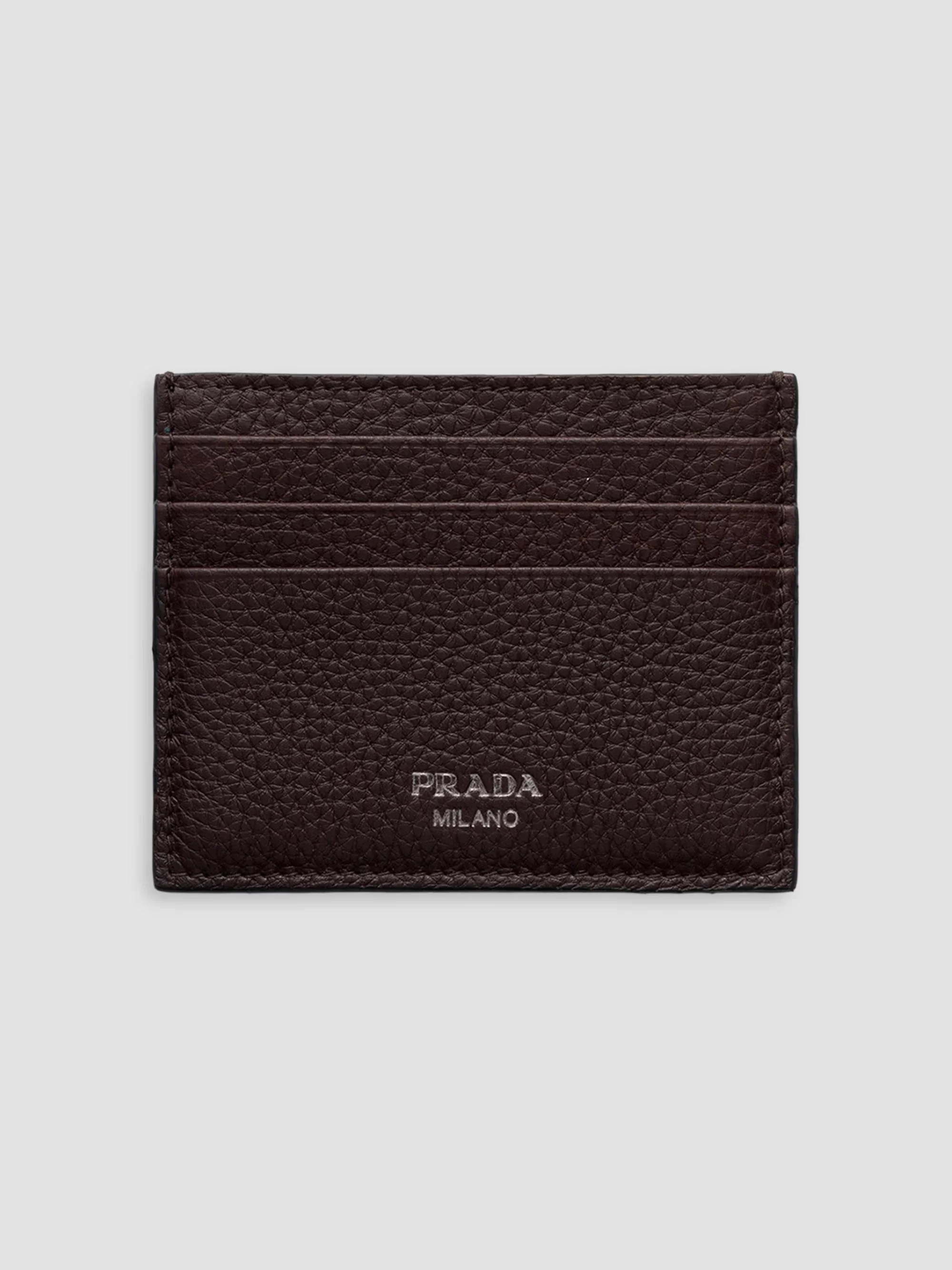 Men's Leather Card Holder - Brown - 1