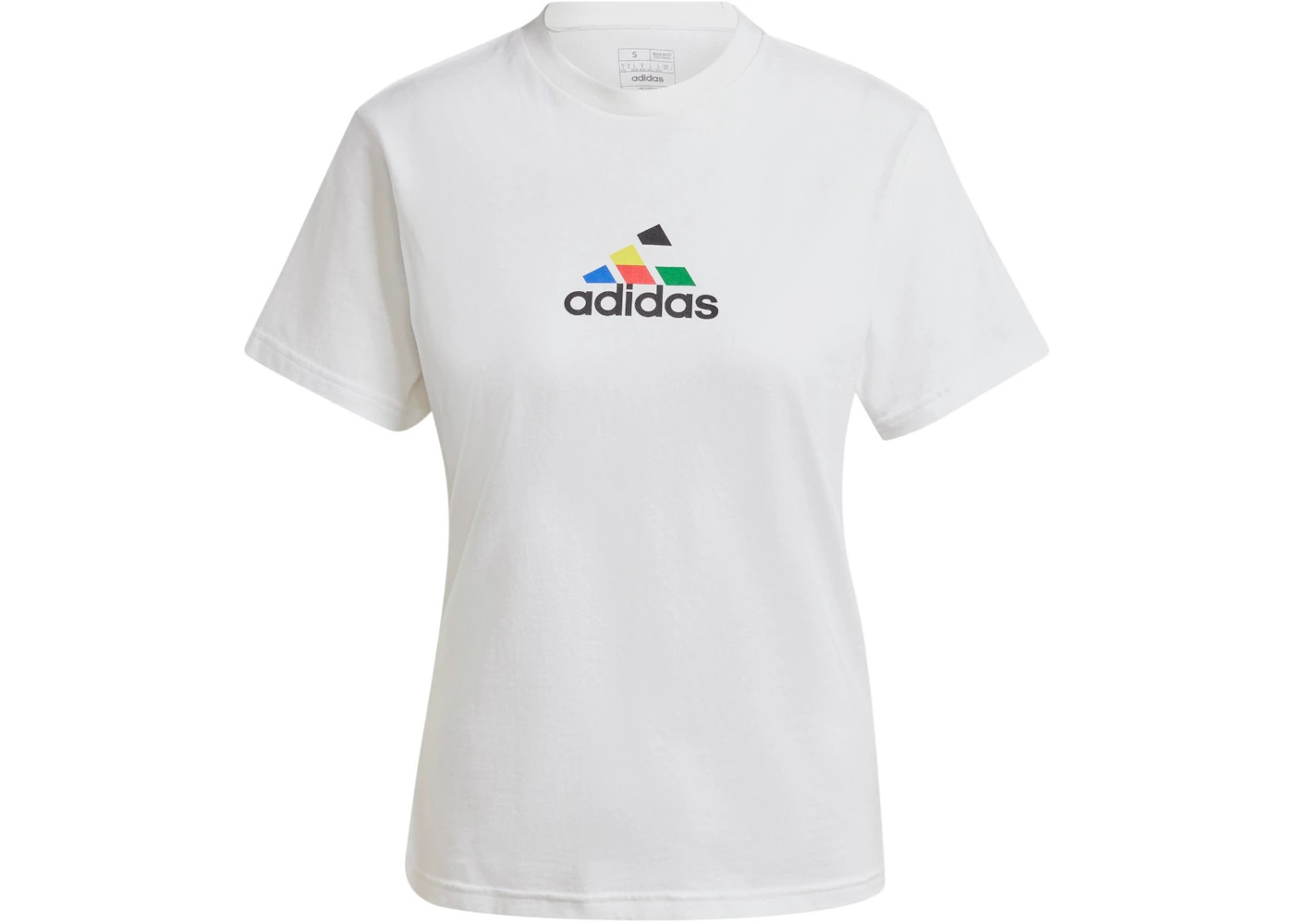 adidas Women's House Of Tiro Nations Graphic T-Shirt White - 1