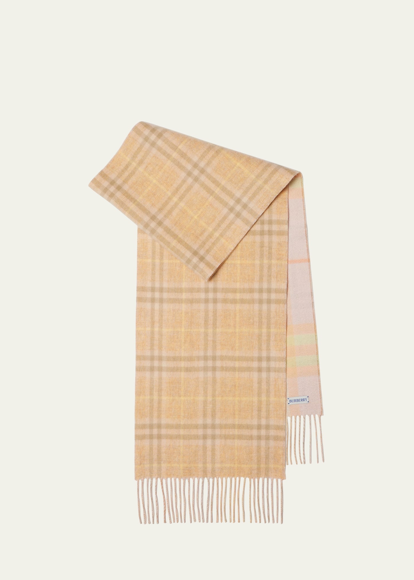 Reversible Giant Check Cashmere Scarf - 1