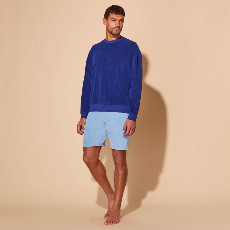 Unisex Terry Crewneck Sweatshirt Solid 3