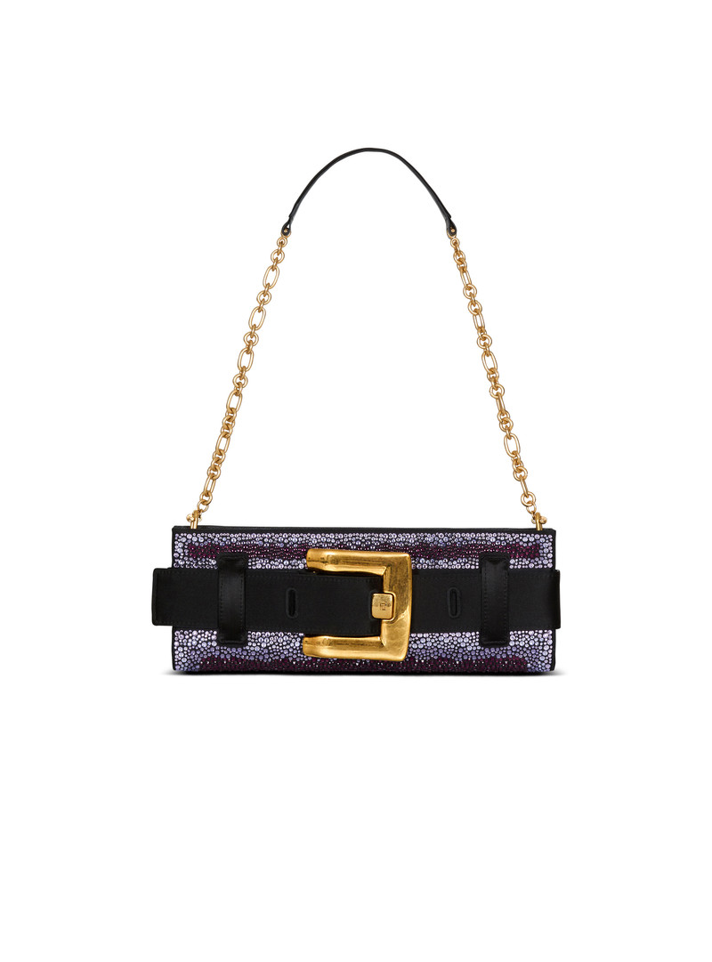 Anthem crystal satin clutch 1