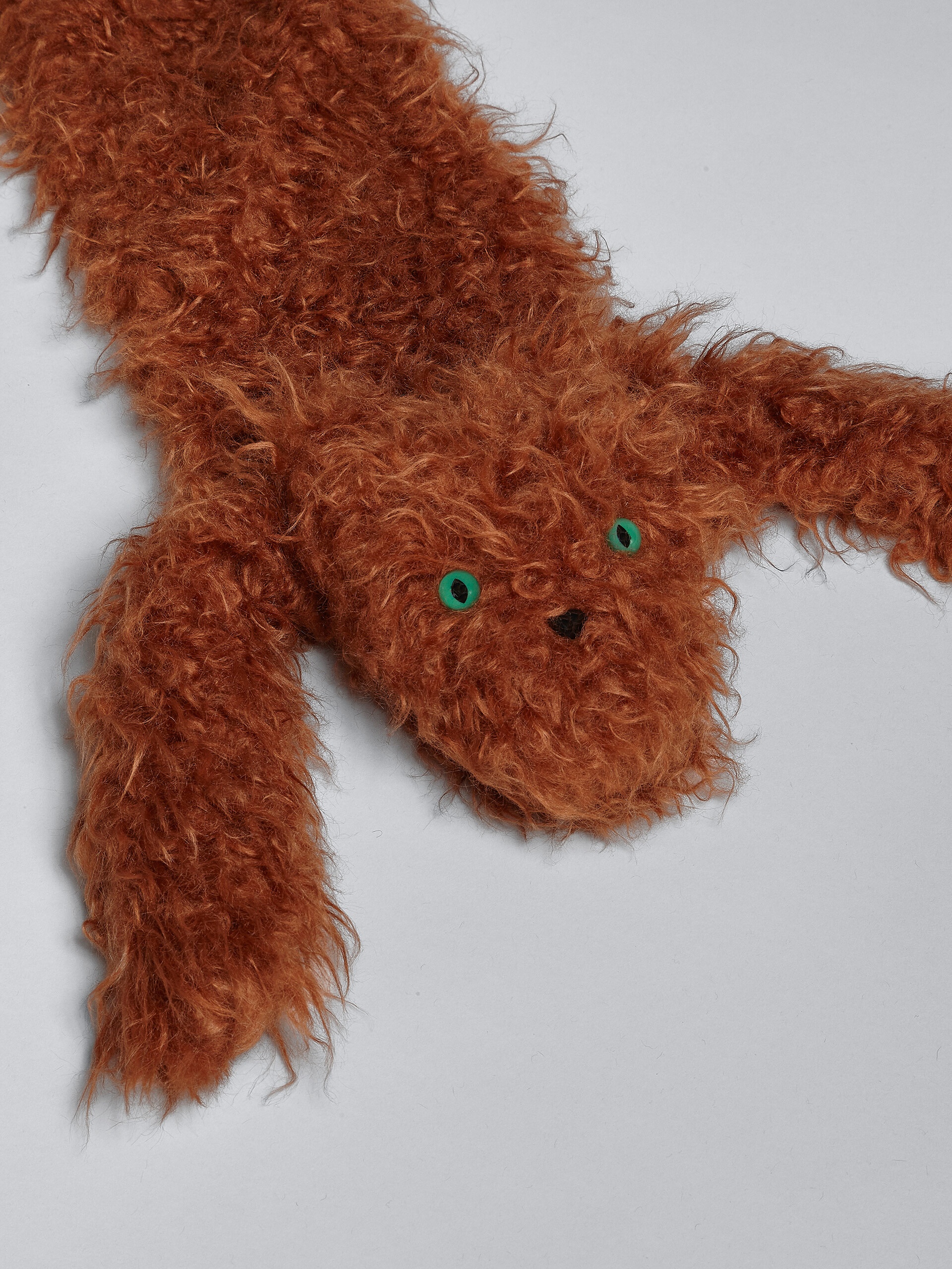 BROWN PLUSH SCARF - 4