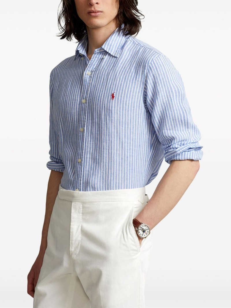 Polo Pony-embroidered linen shirt 3