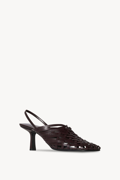 The Row Woven Mule in Vegetable-Tanned Leather outlook