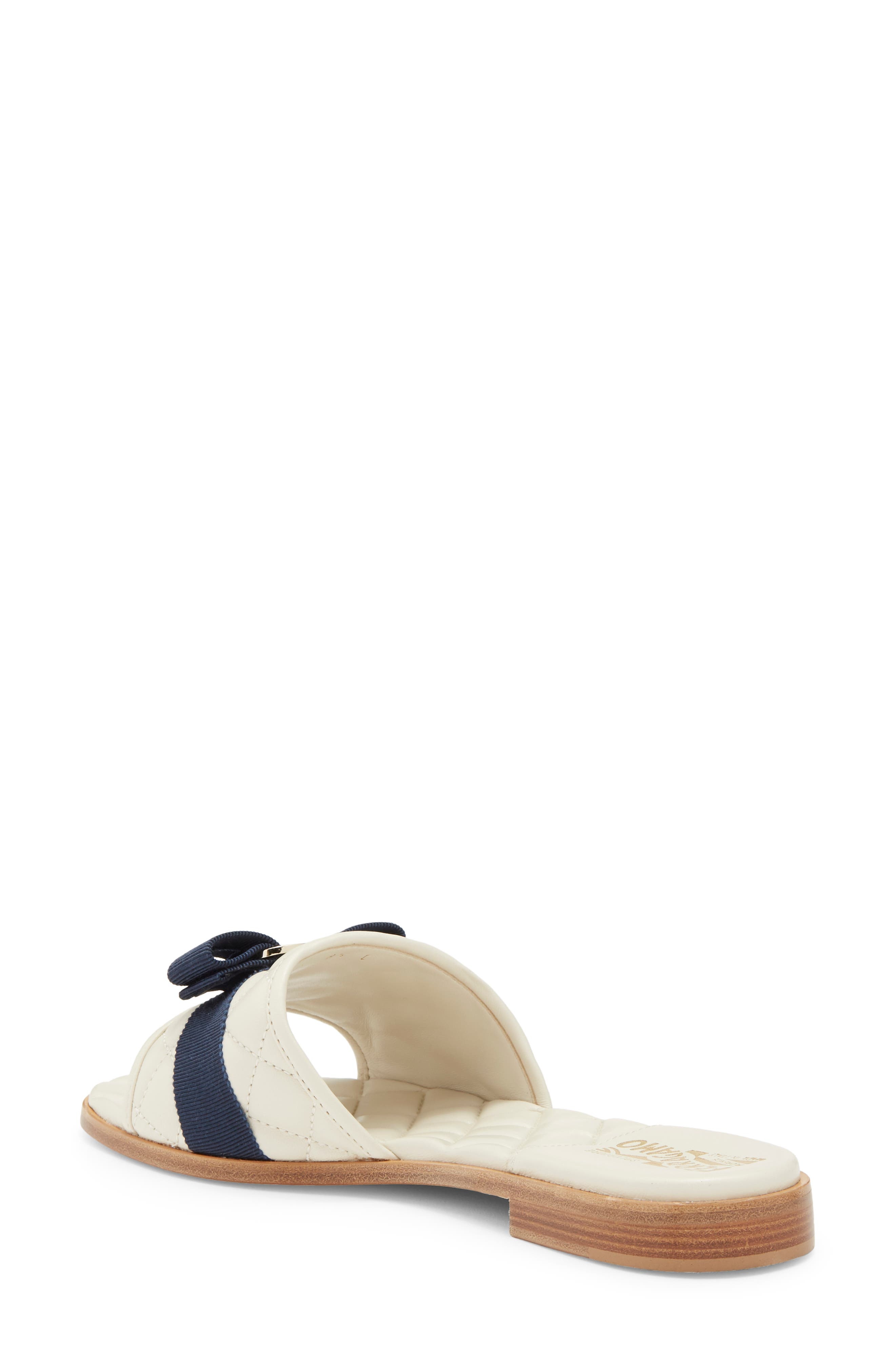Vara Bow Quilted Slide Sandal - 2