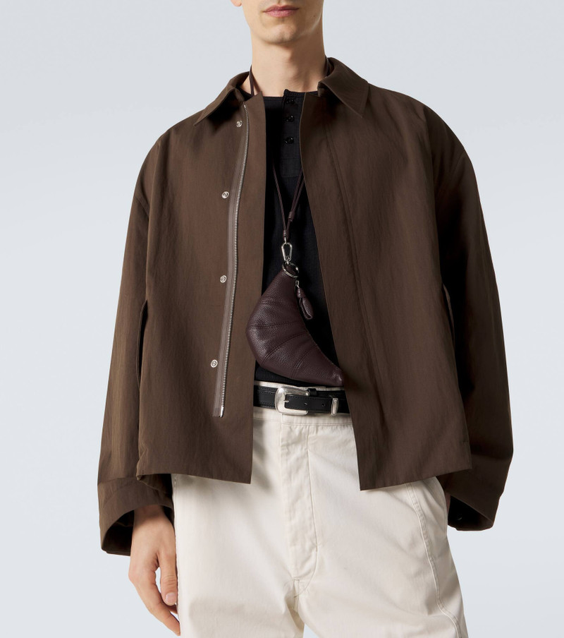 Lemaire Croissant leather wallet on chain outlook