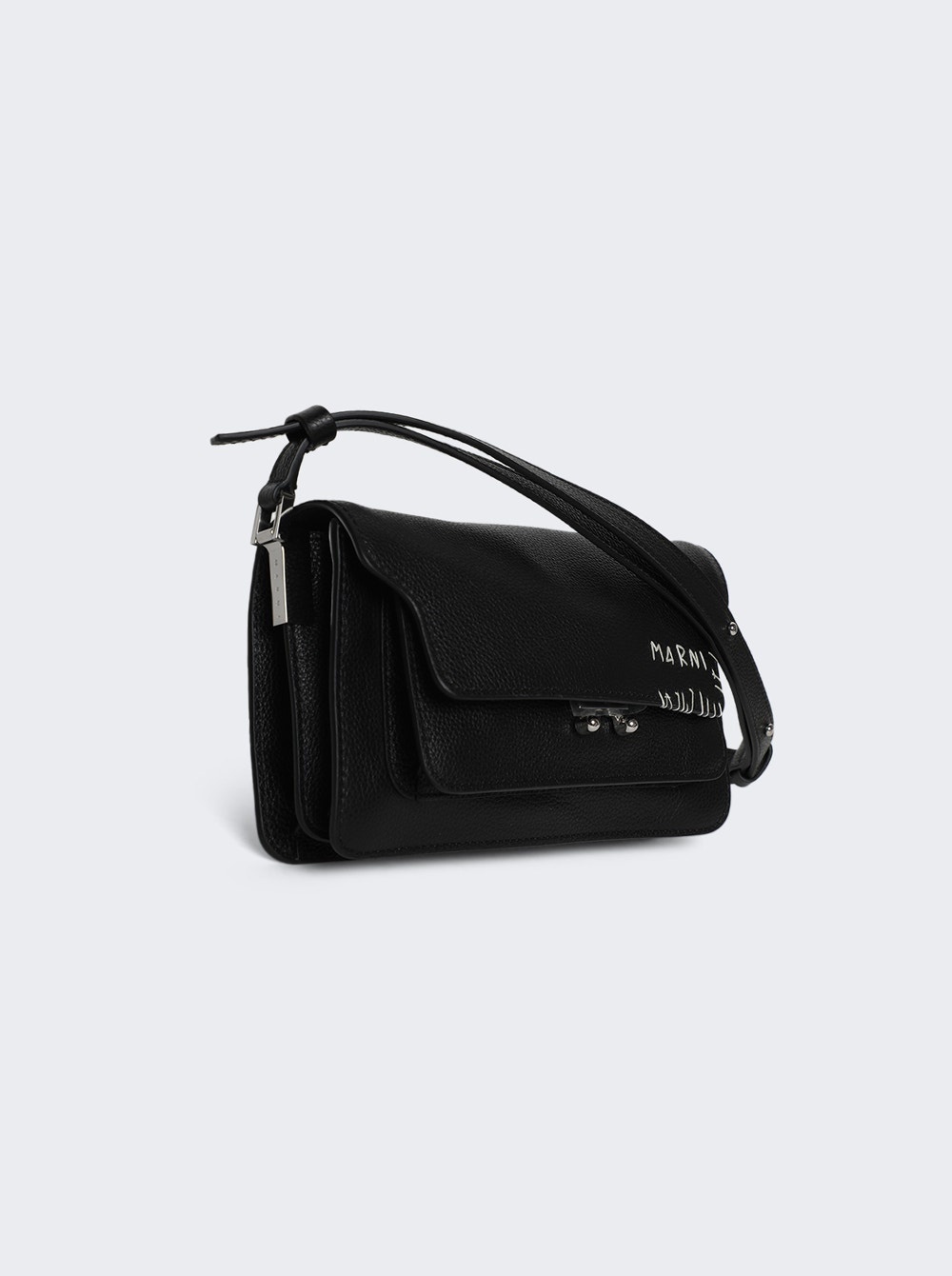 Leather Belt Bag Black - 4