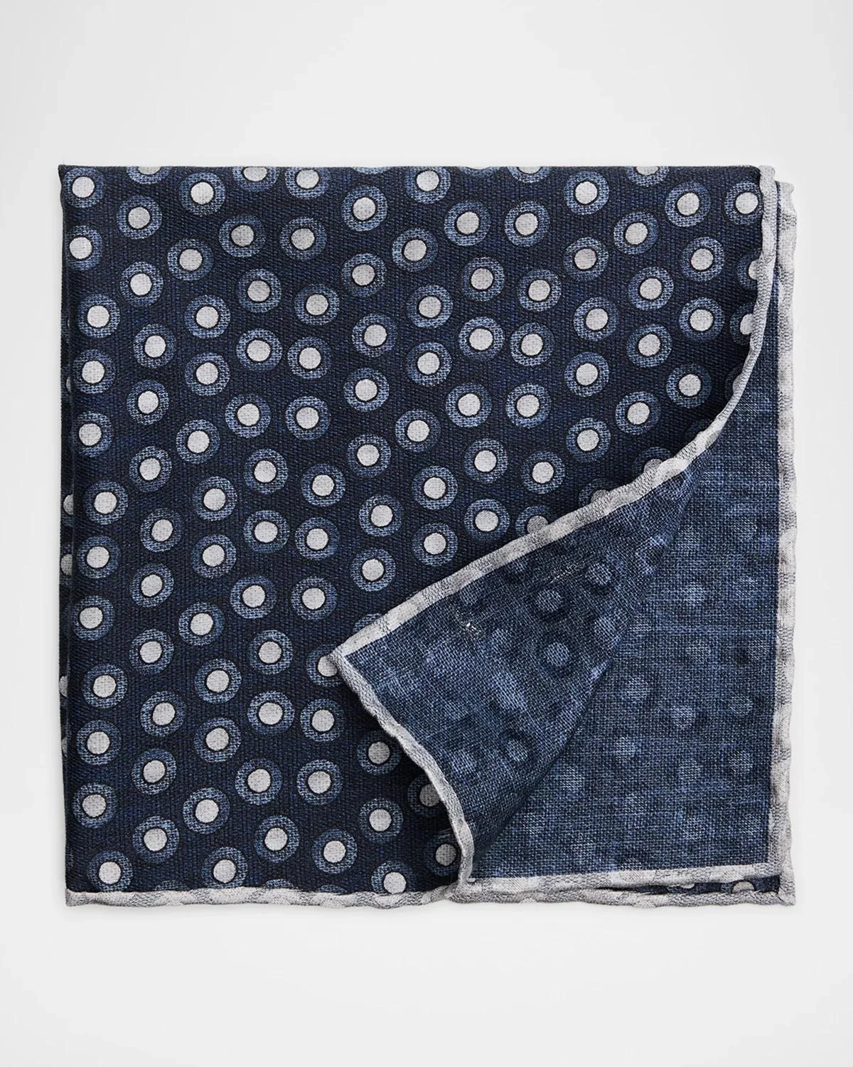 Men's Polka Dot Silk Pocket Square - 1