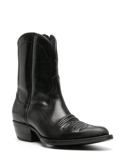 DSQUARED2 50mm leather western boots outlook