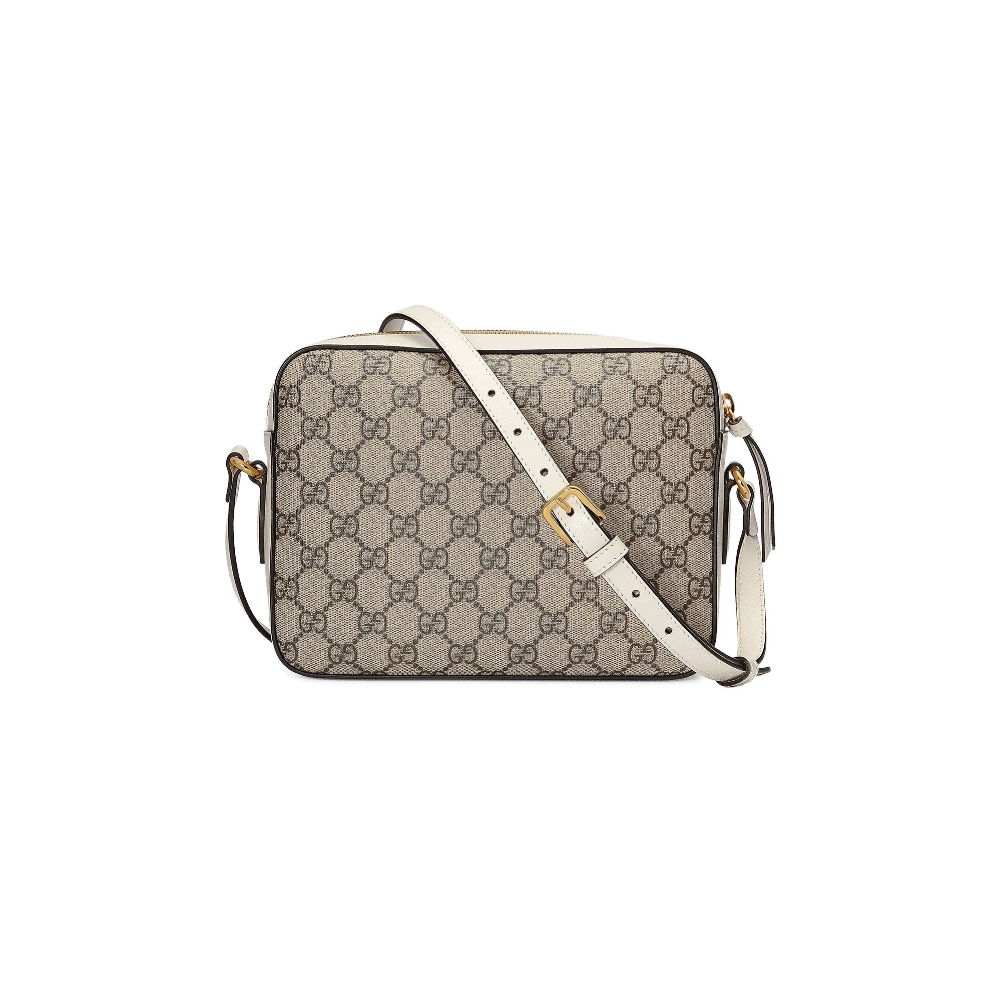 Gucci Horsebit 1955 Small Shoulder Bag 'White/Beige/Ebony' - 3