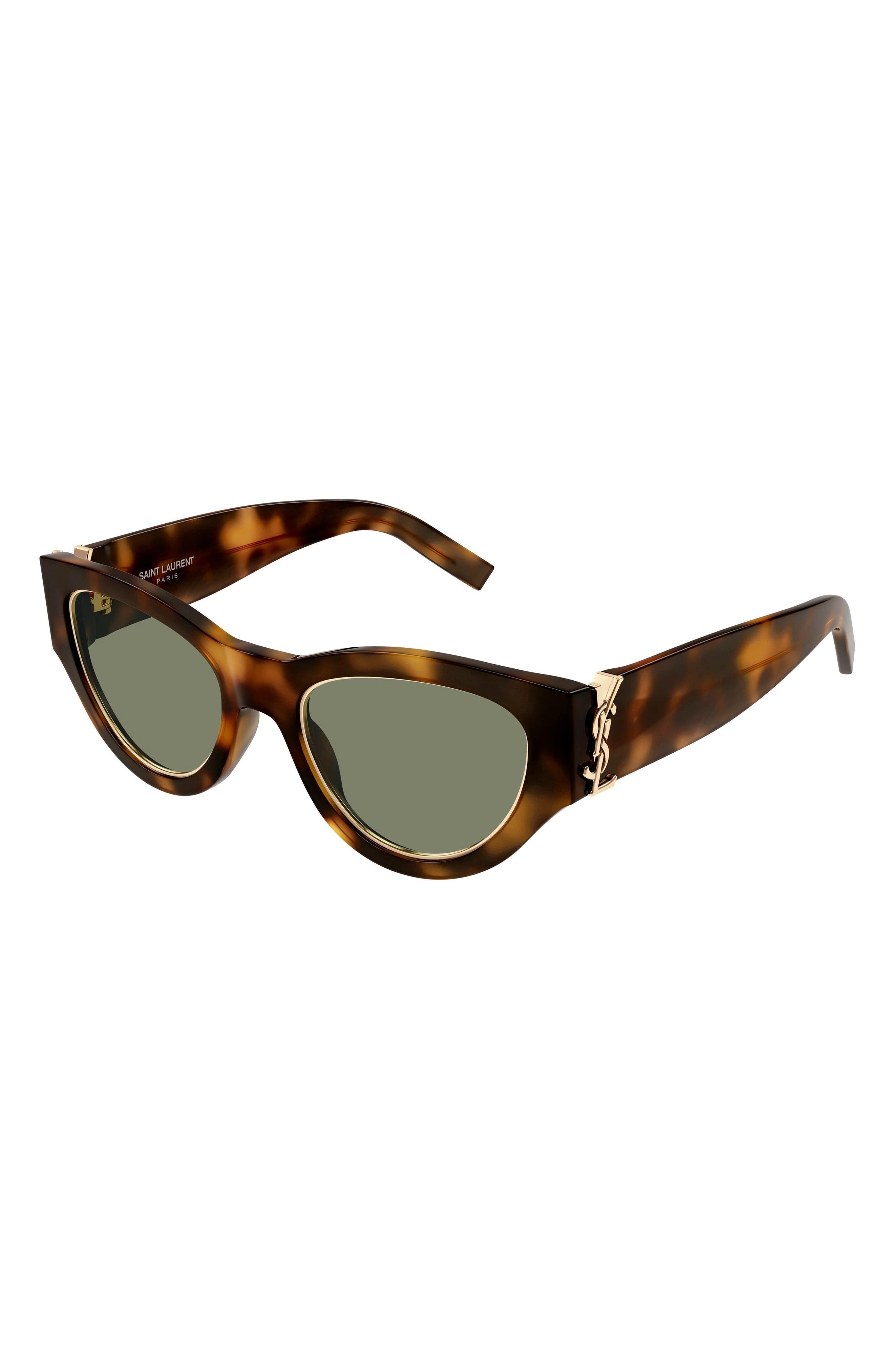 Saint Laurent SL M94 52mm Cat Eye Sunglasses in Havana at Nordstrom - 2