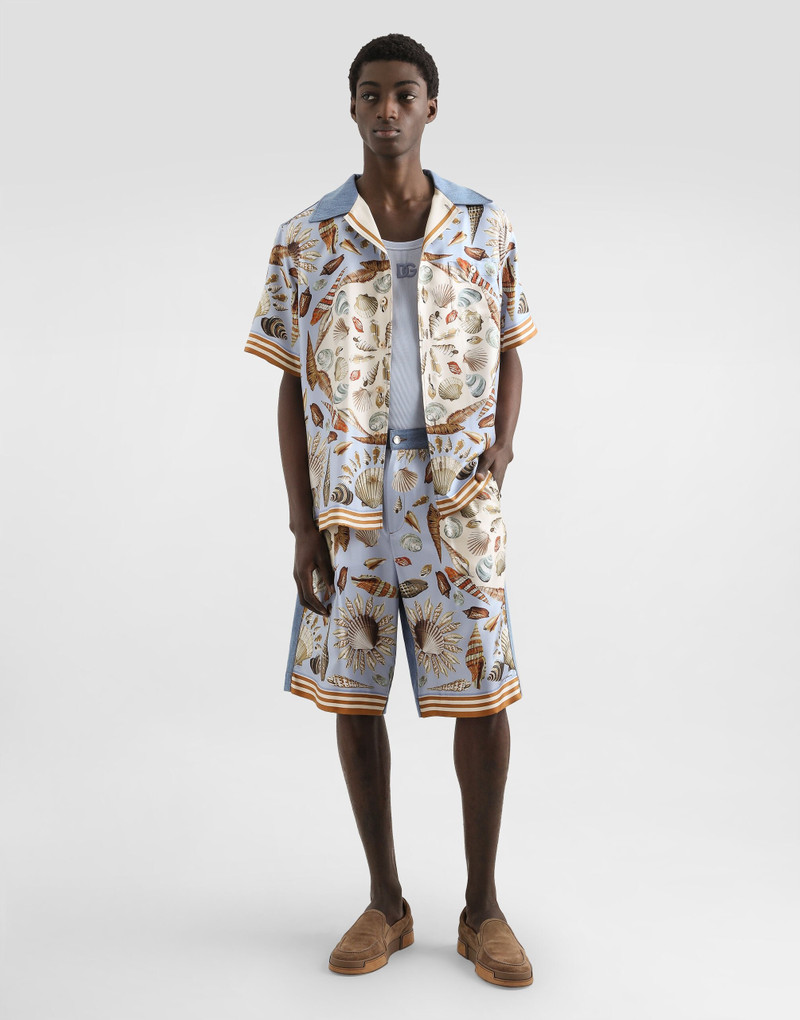 Dolce & Gabbana Silk and cotton denim shirt outlook