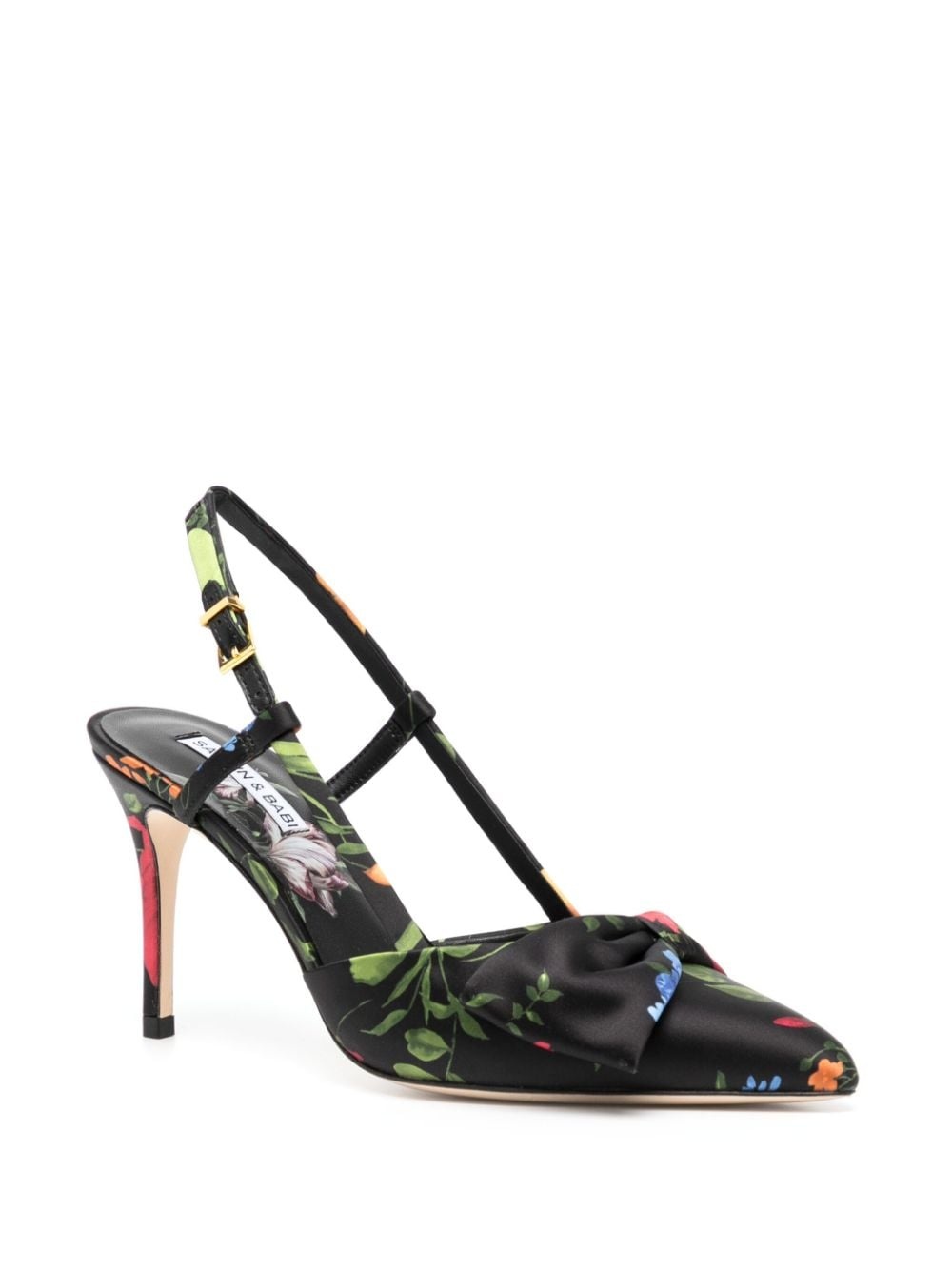 Lenox 90mm floral-print pumps - 2