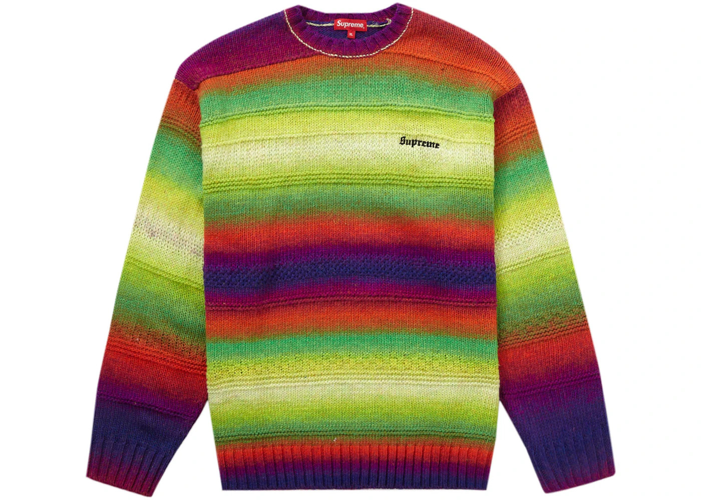 Supreme Gradient Stripe Sweater Multicolor - 1
