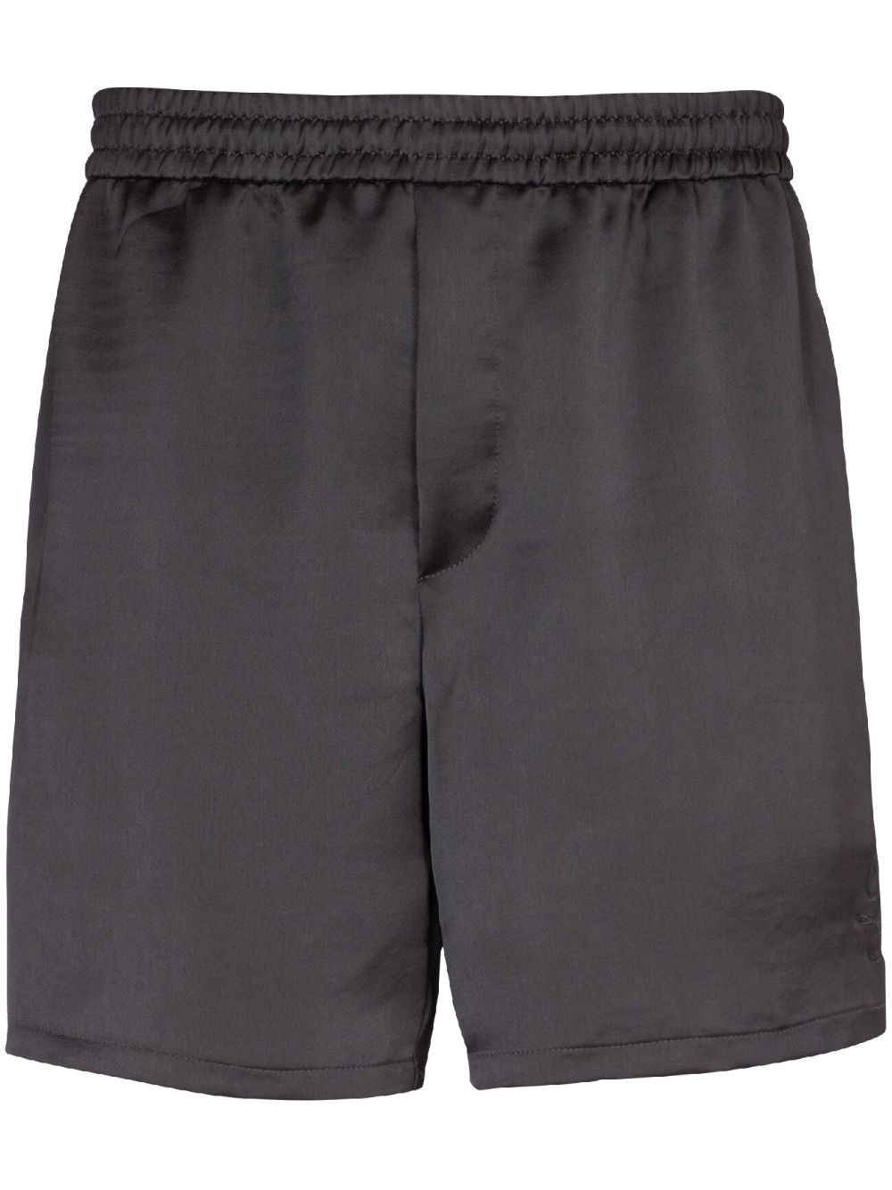 PB-embroidered satin shorts - 1
