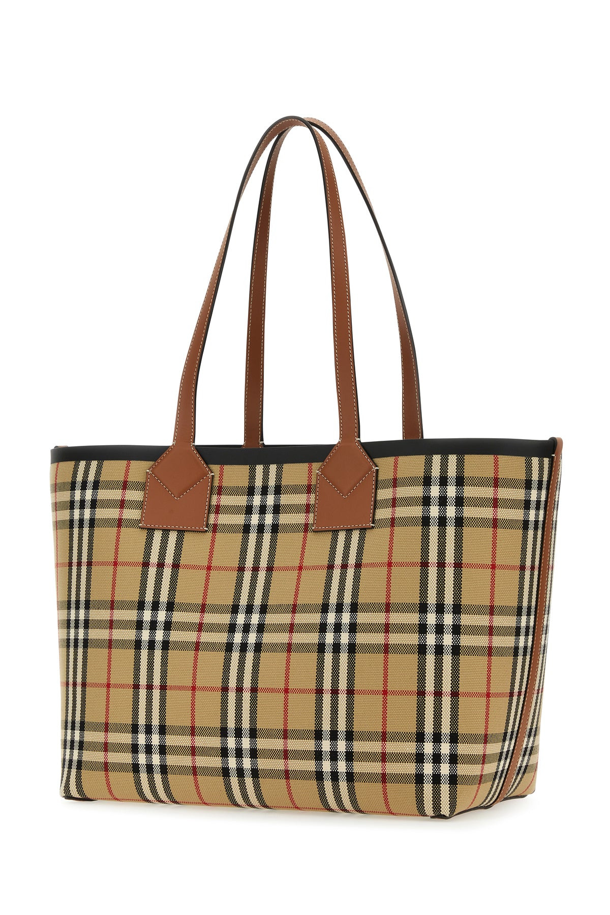 Embroidered canvas medium London shopping bag - 2