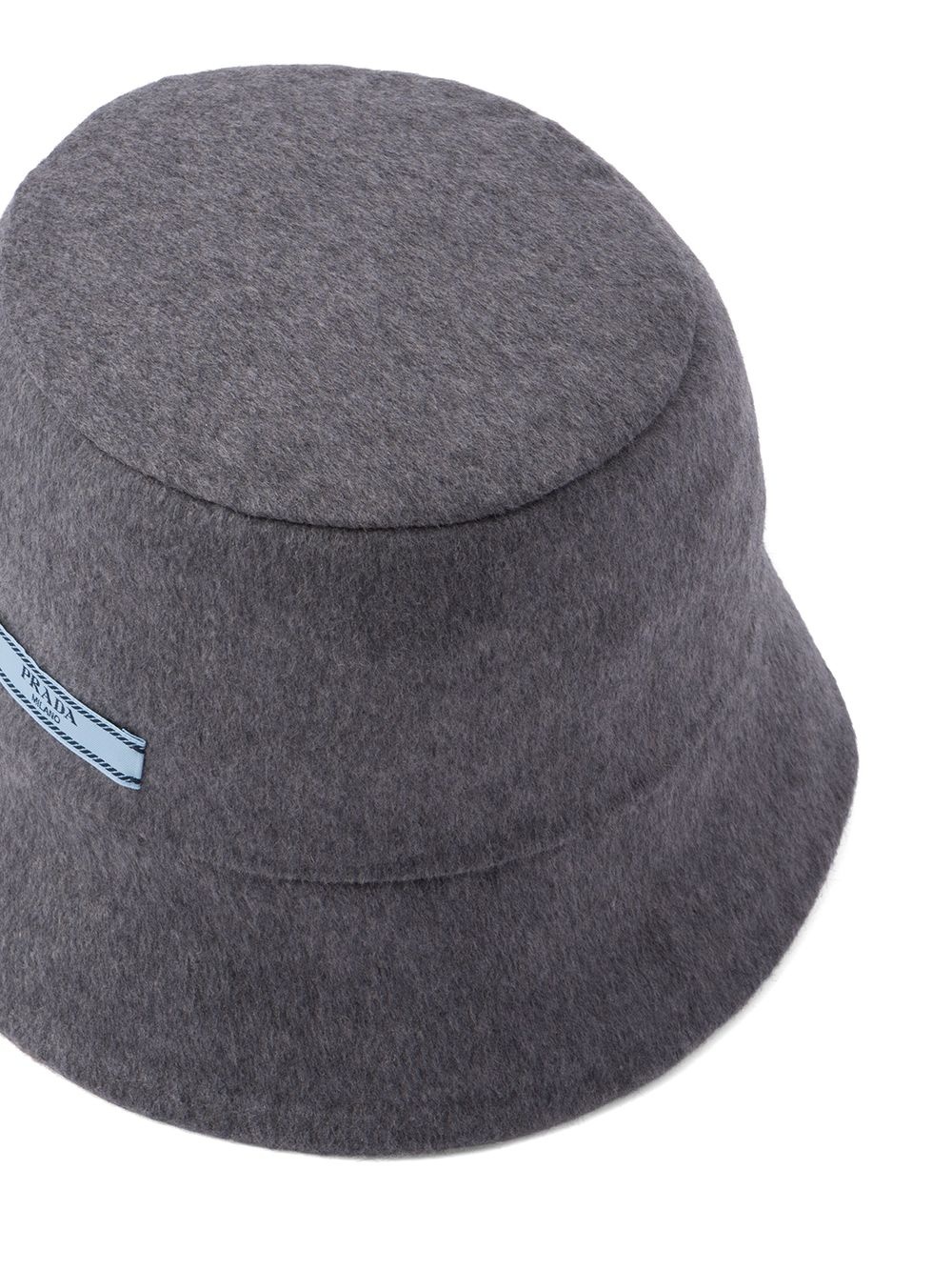 logo-patch cashmere bucket hat - 2