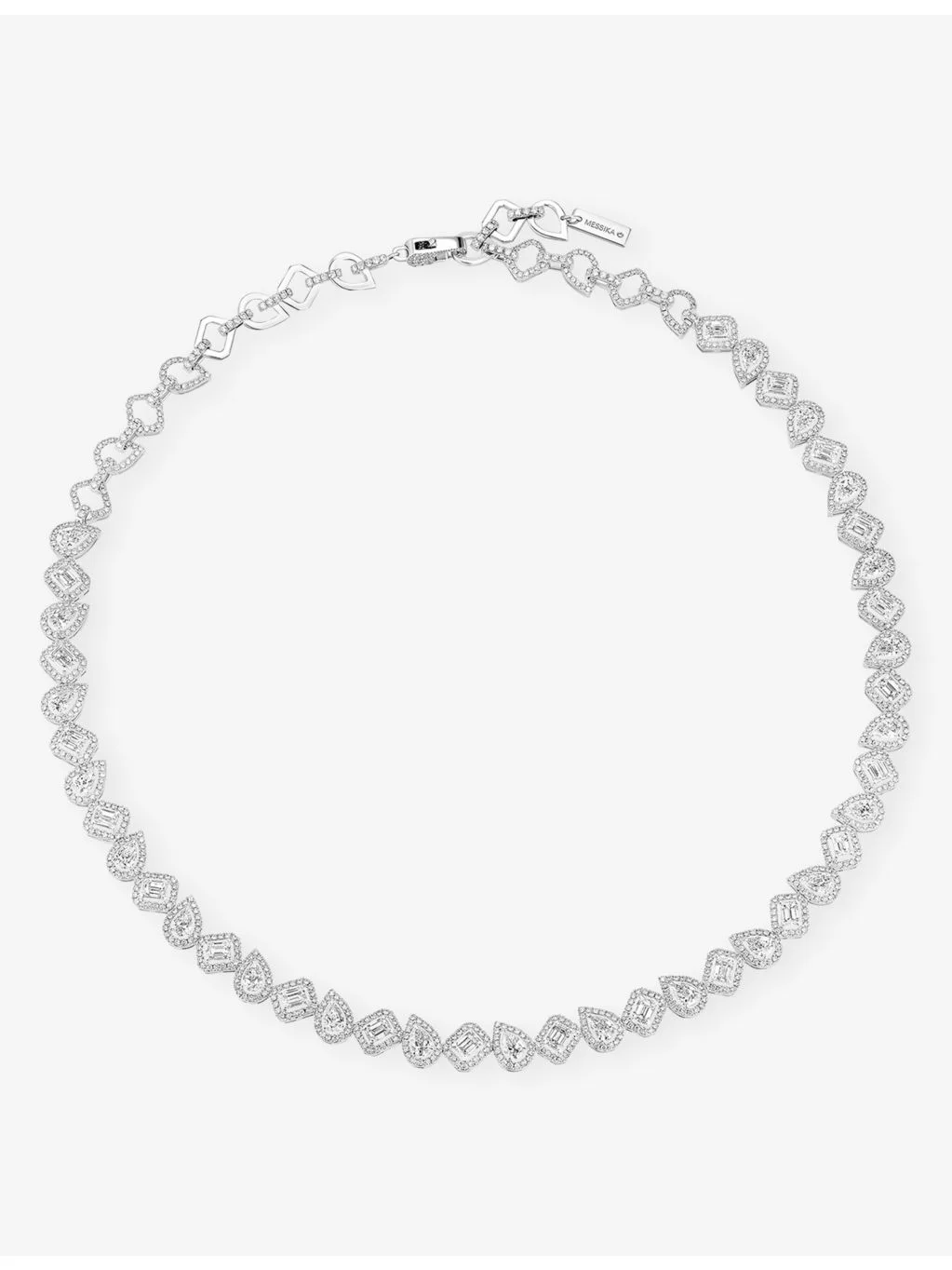 My Twin White-Gold And 8.18ct Diamond Tennis Necklace - 1