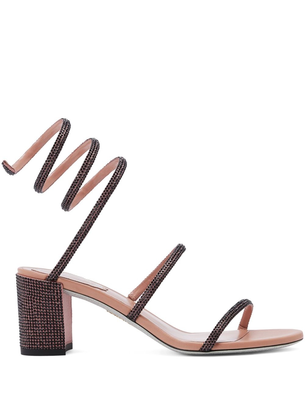 75mm crystal embellished sandals - 1