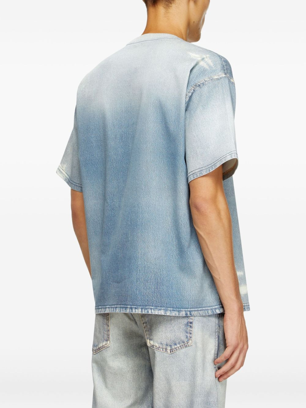 D-Box Jogg distressed denim T-shirt - 4