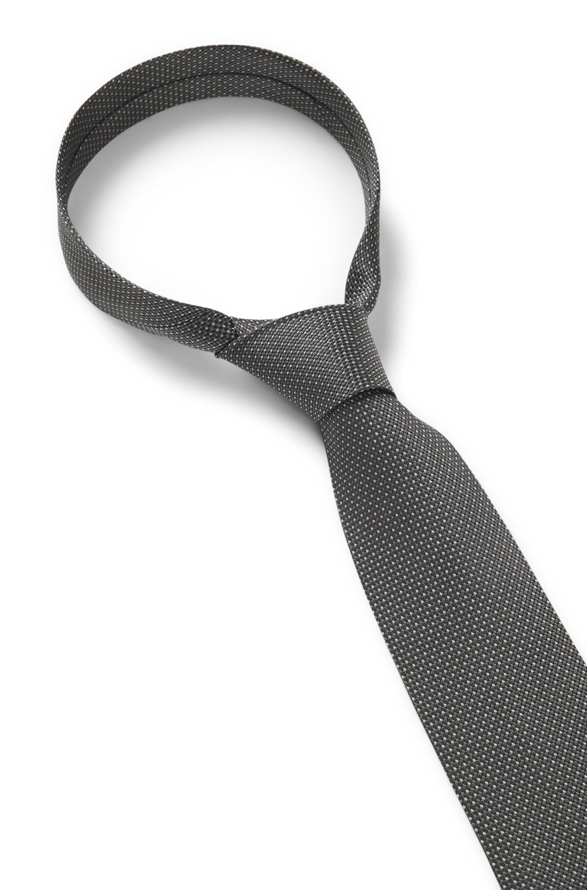 PURE-SILK TIE WITH MICRO PATTERN - 6