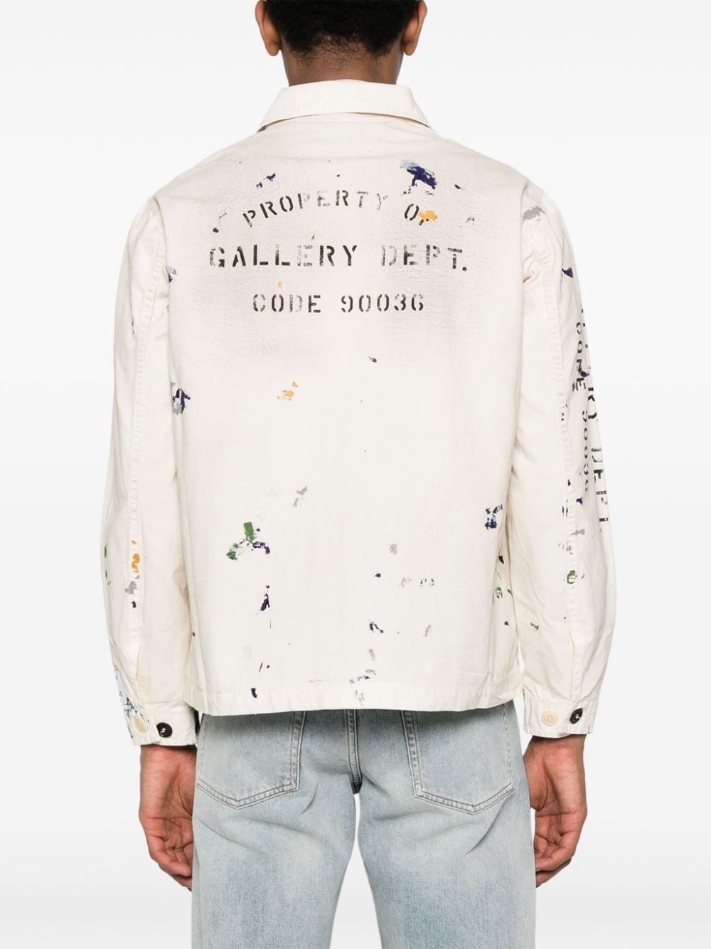 all-over paint-splatter jacket - 4