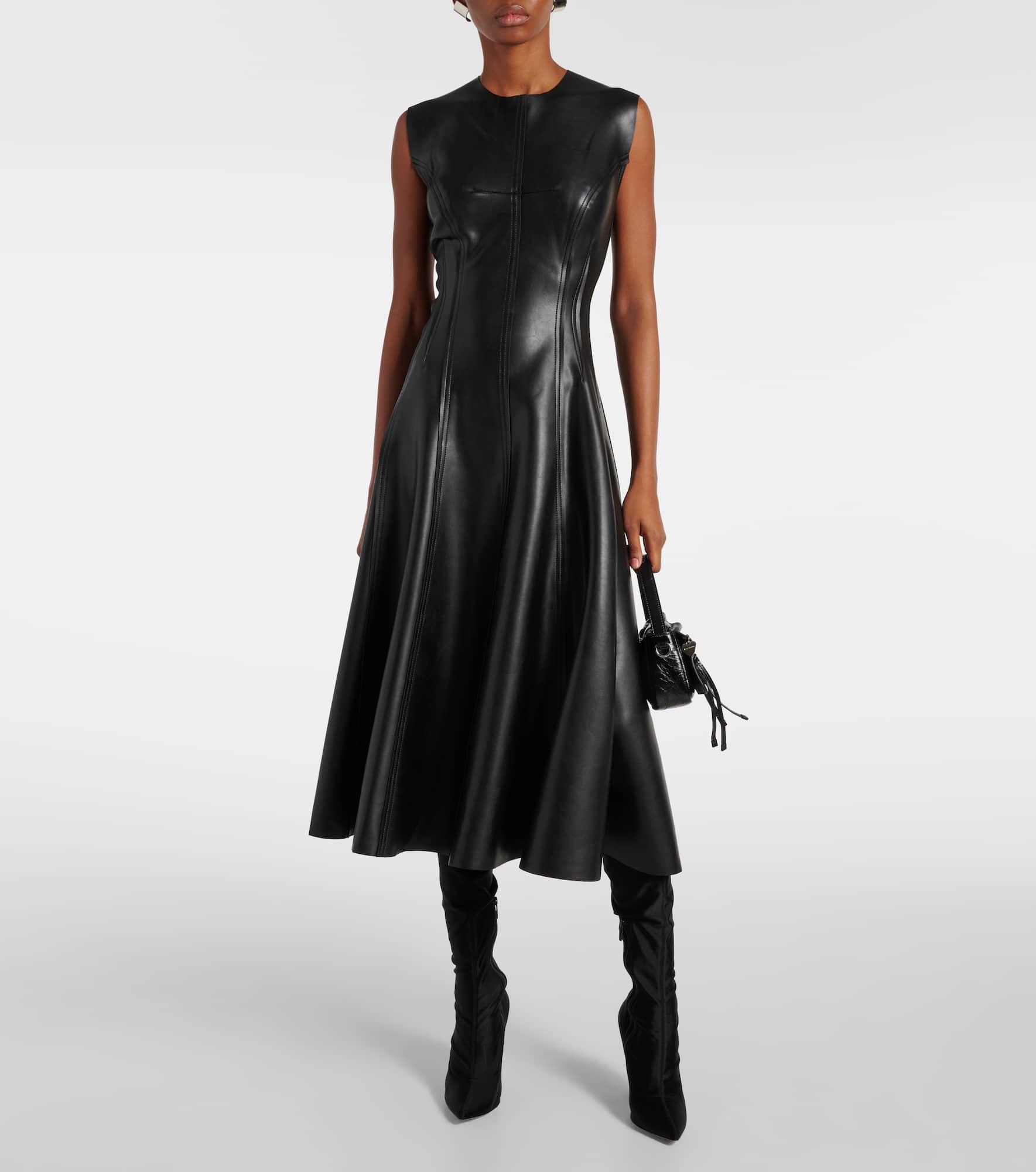Grace faux leather dress - 2