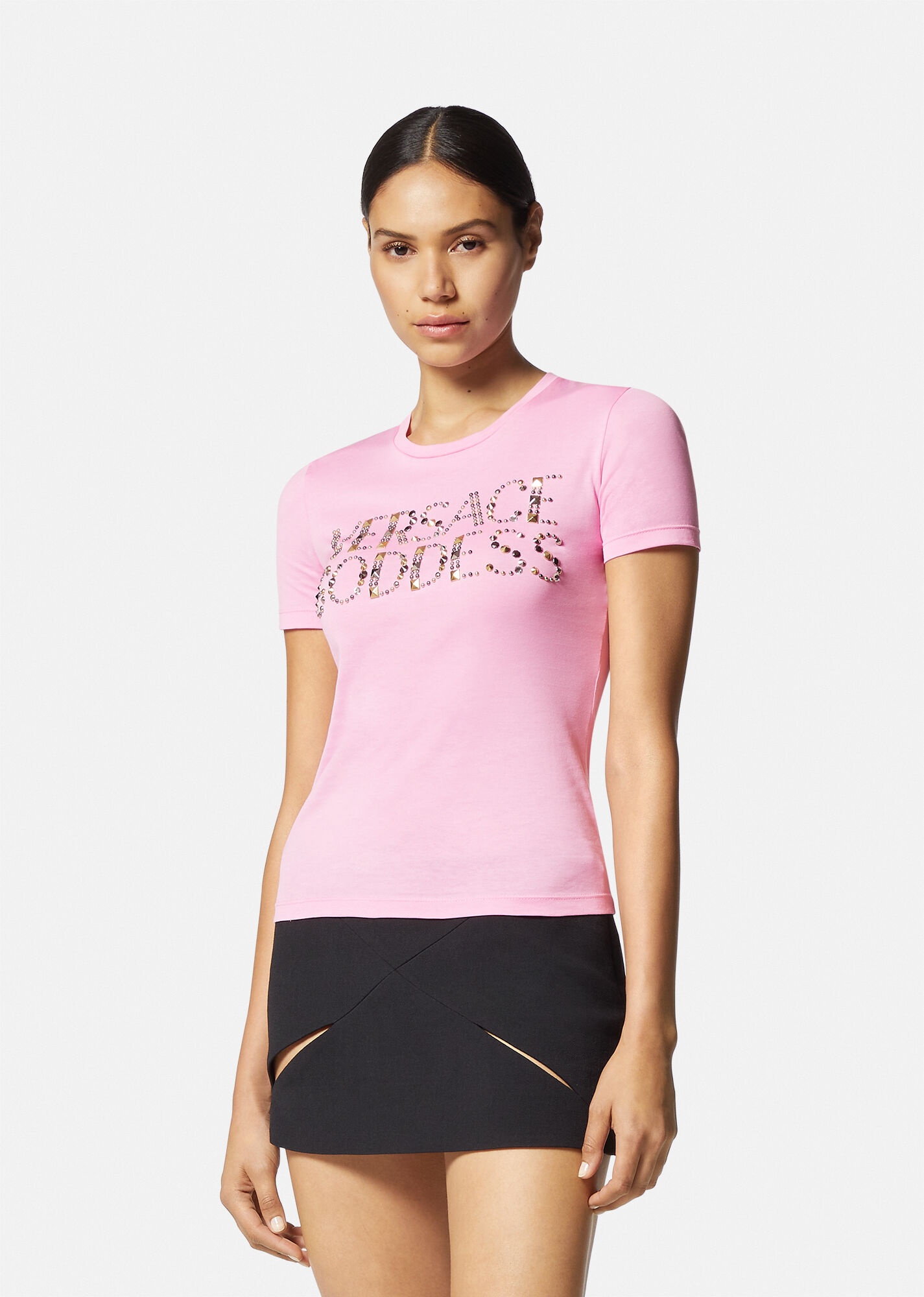 Versace Goddess Studded T-shirt - 3