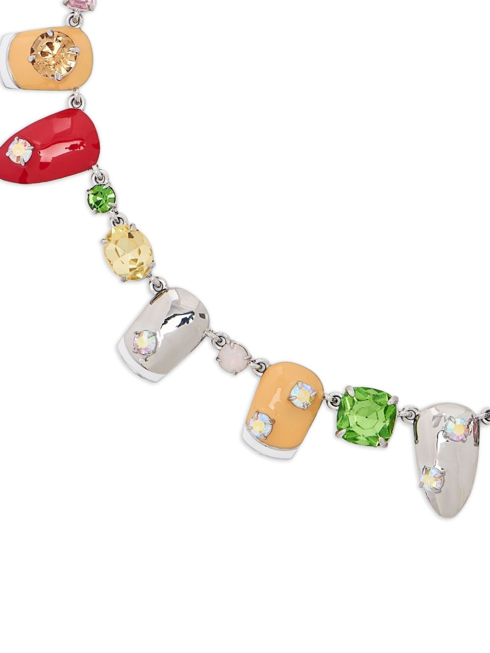 nails-embellished necklace - 3