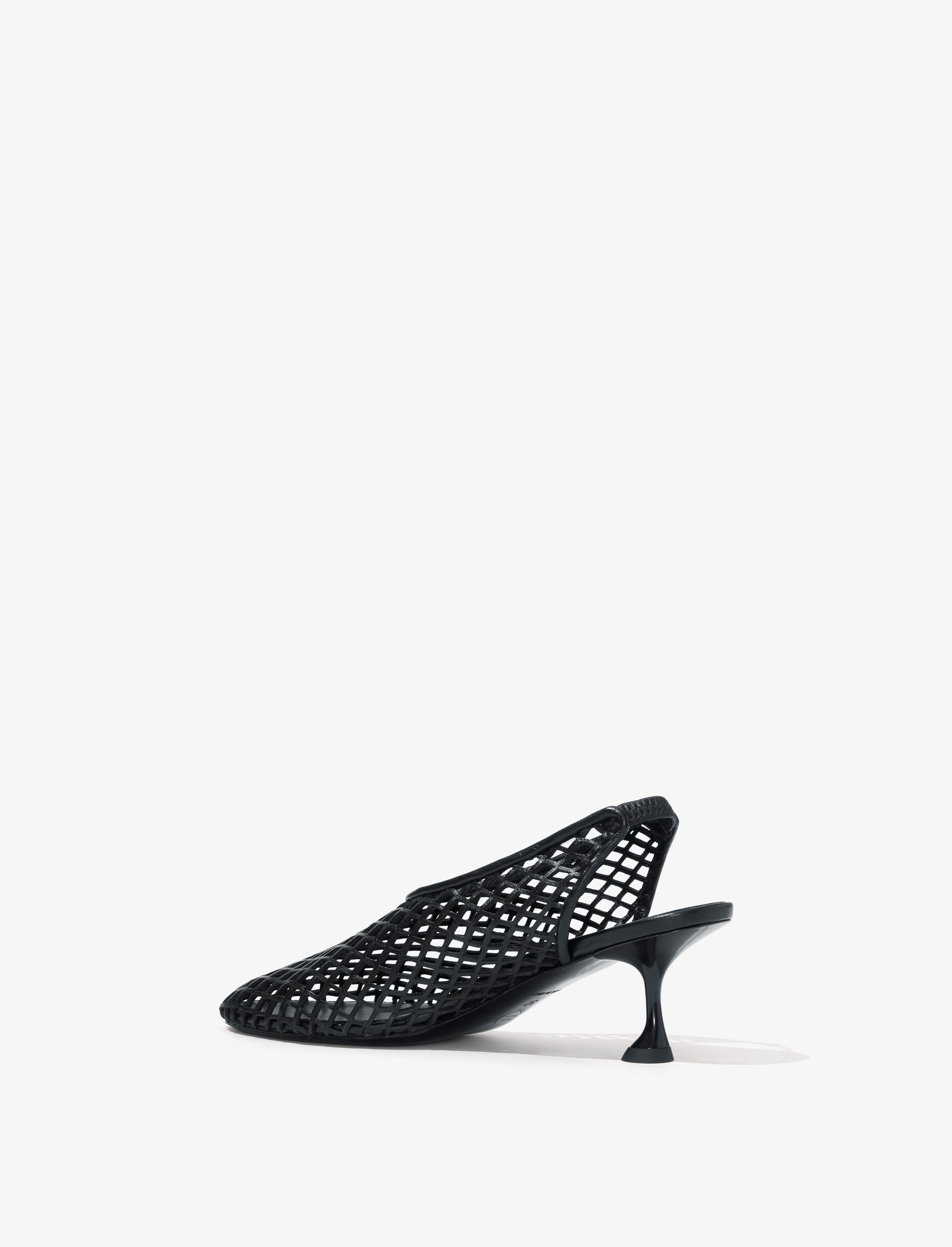 Tee Perforated Slingback Pumps - 3