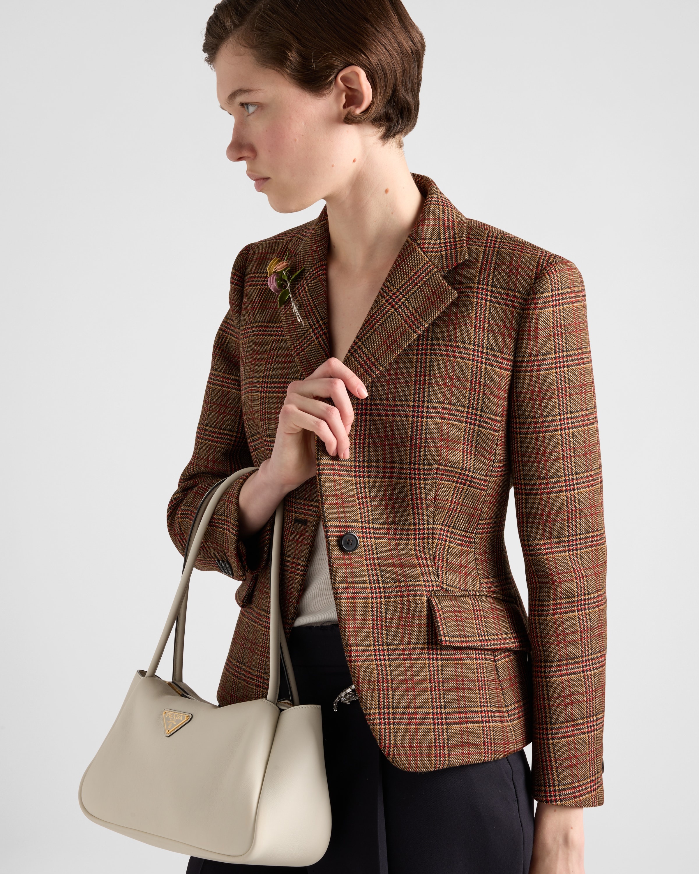 Single-breasted Prince of Wales checked jacket - 3