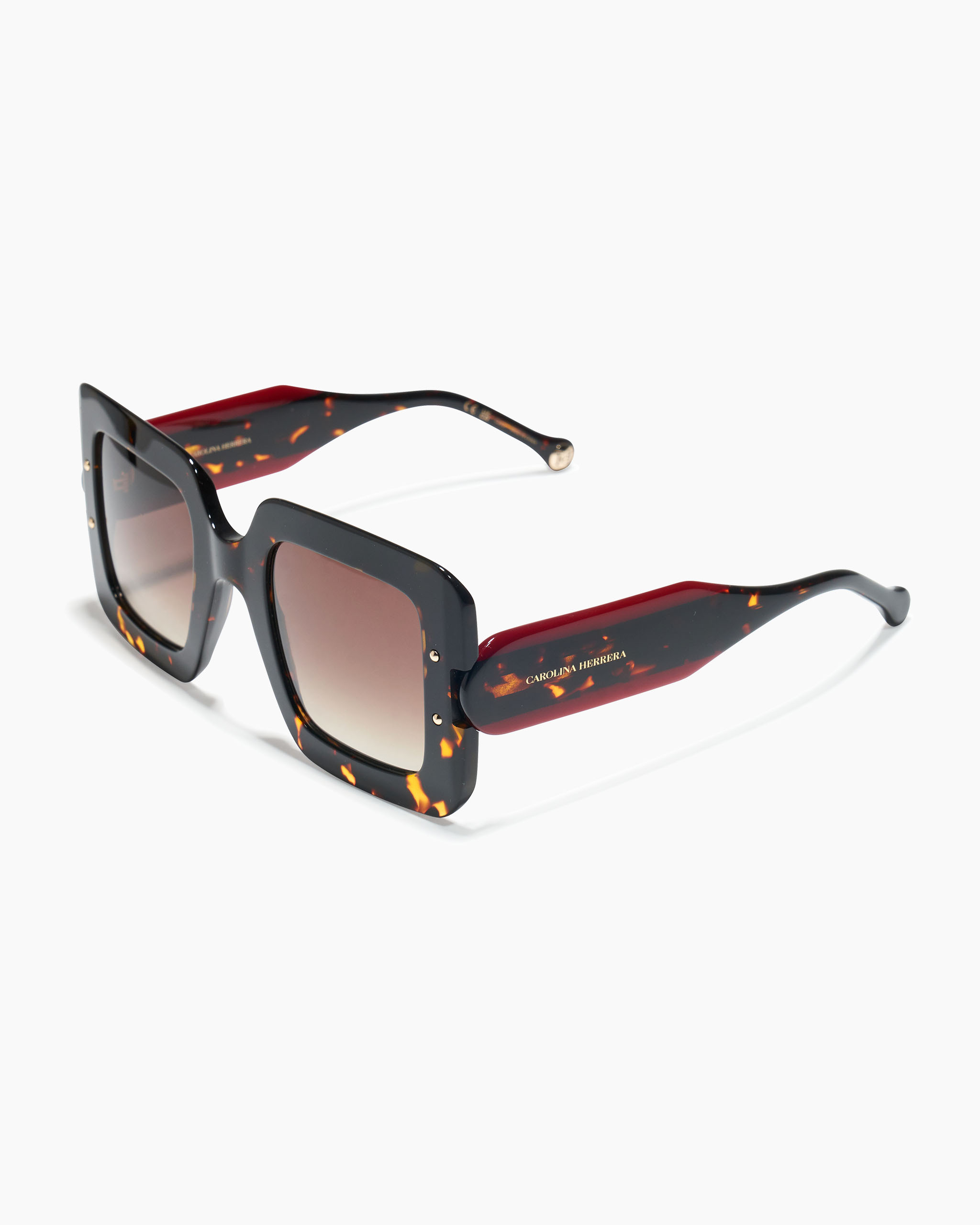 Square Frame Sunglasses with Contrast Temples - 2