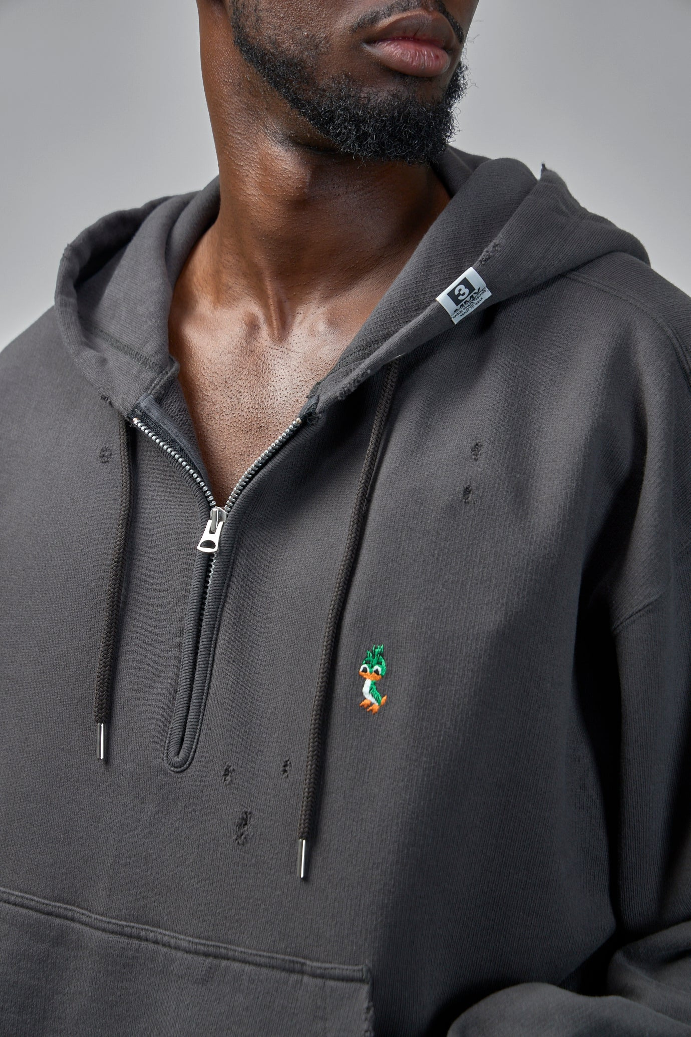 Triple Layered Half-Zip Hoodie - 6