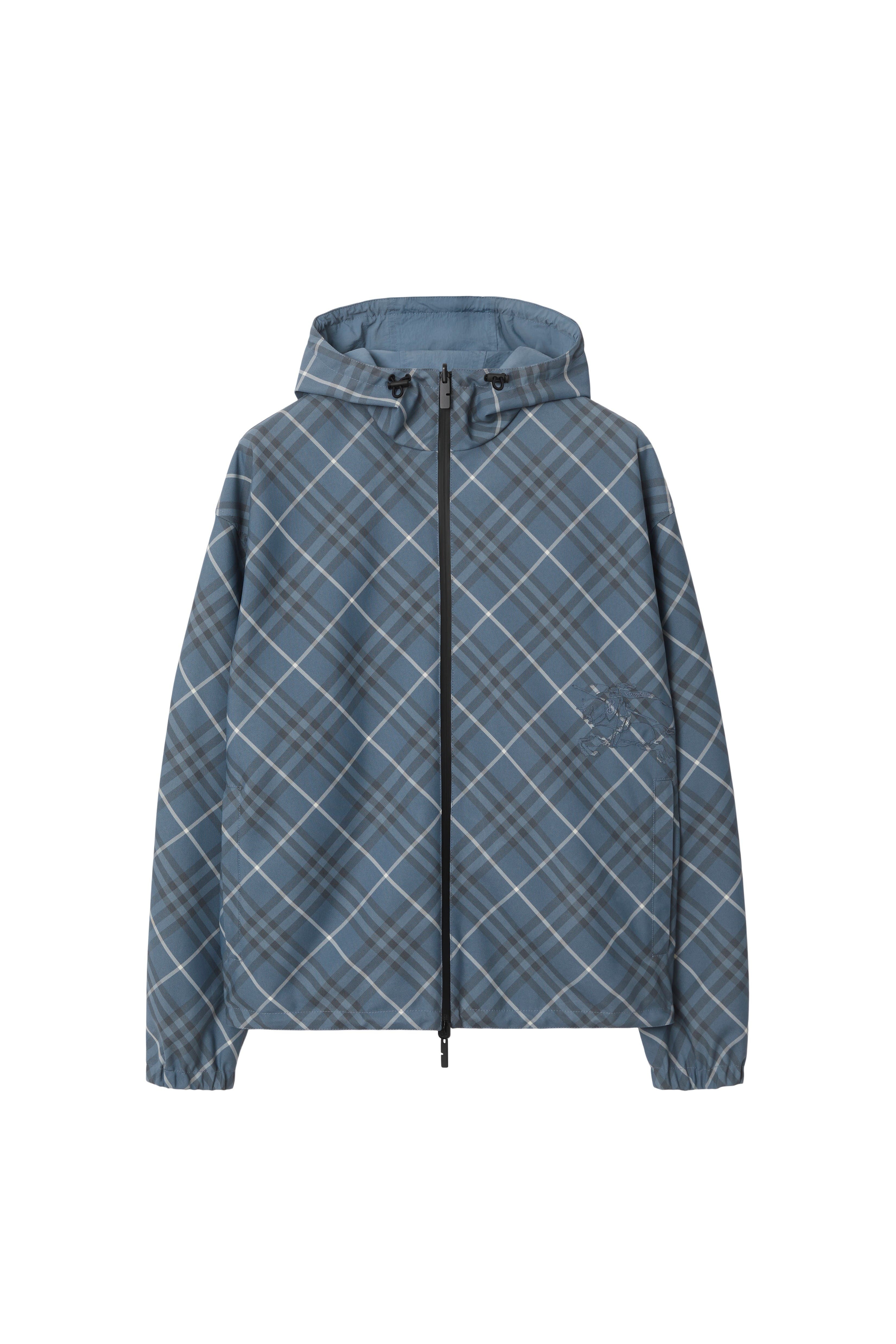 burberry Reversible Check Jacket in Pewter at Nordstrom - 3