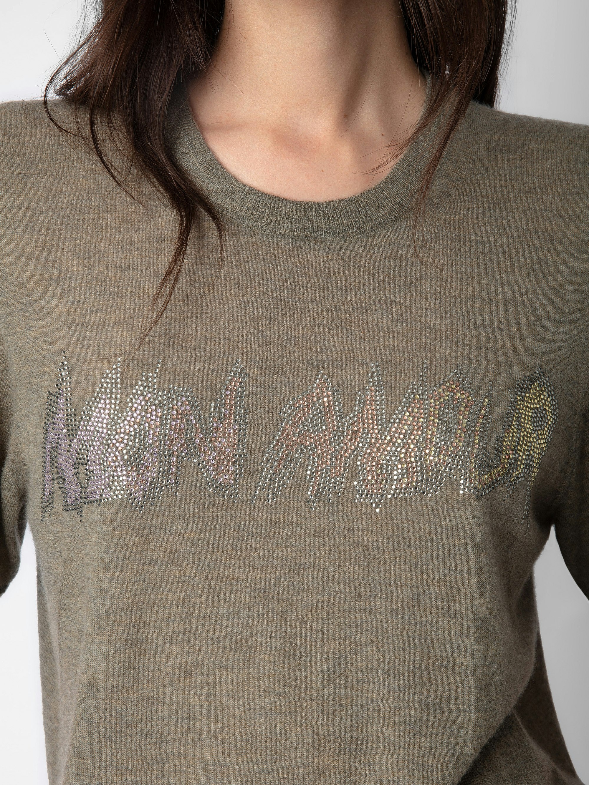 Ida Mon Amour Diamanté Cashmere Sweater - 4