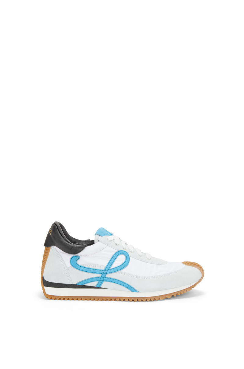 Flow runner in calfskin and nylon 1