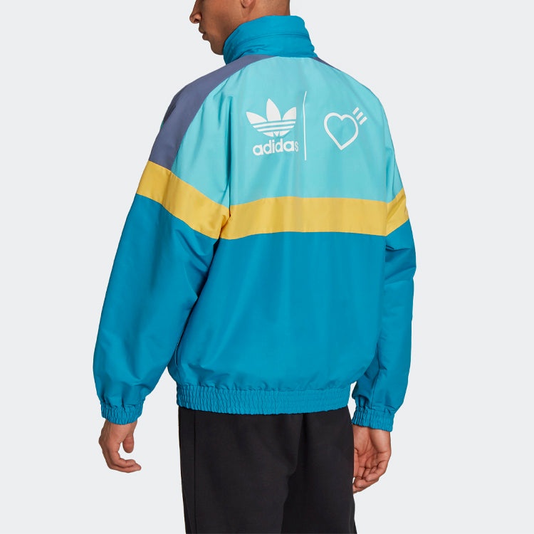 adidas x Human Made Windbreaker Jacket 'Aqua' HA9997 - 4