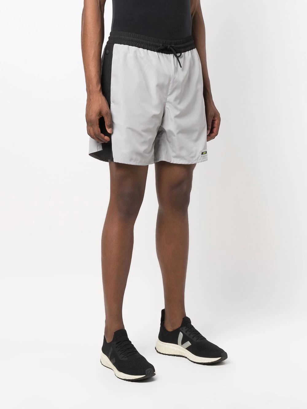 two-tone drawstring shorts - 3