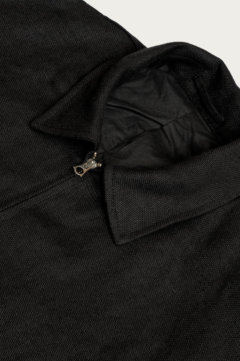 JAMES COWARD Machine Jacket - Black Belgian Linen outlook