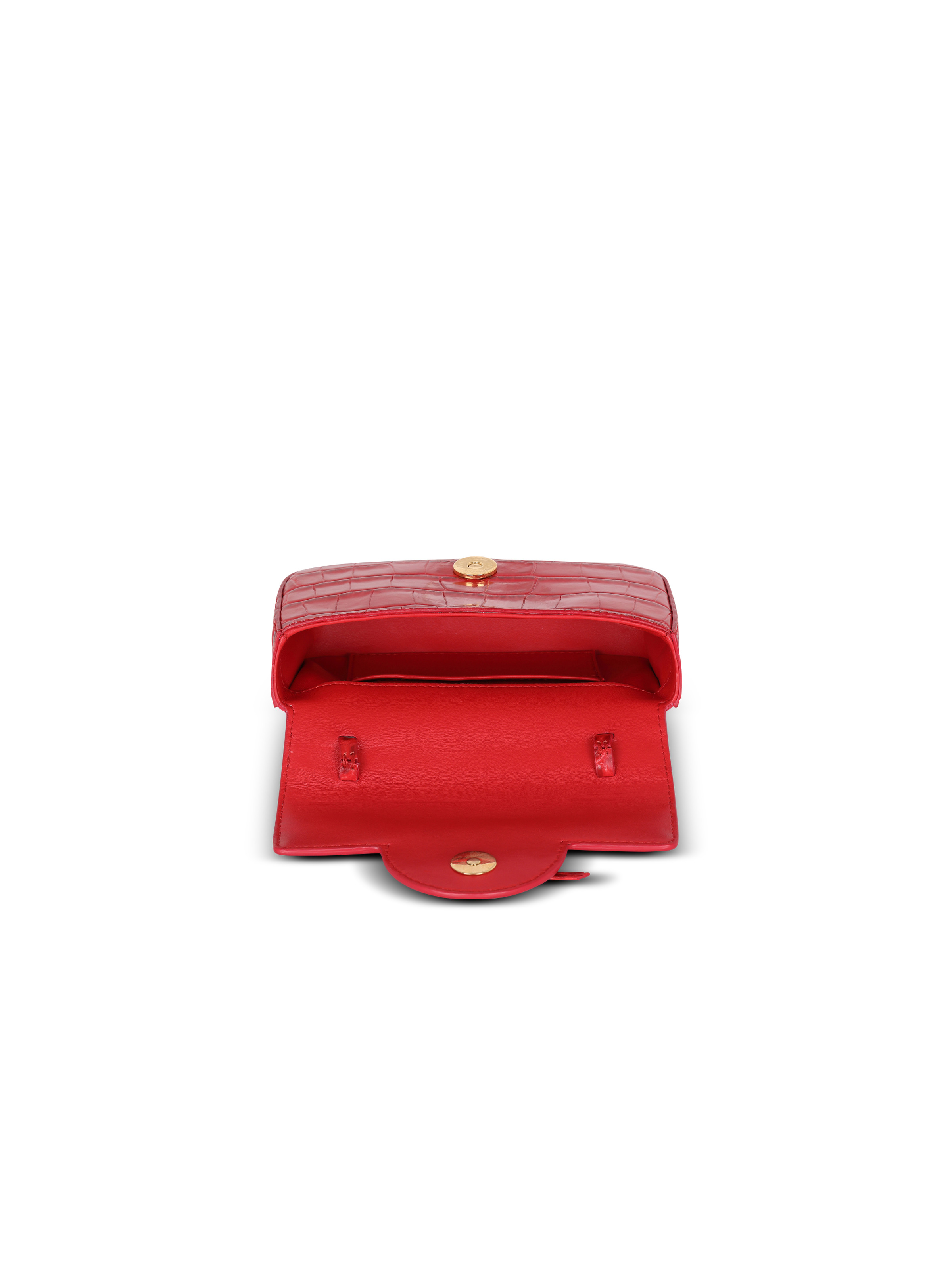 B-Buzz mini bag in crocodile-print leather - 5
