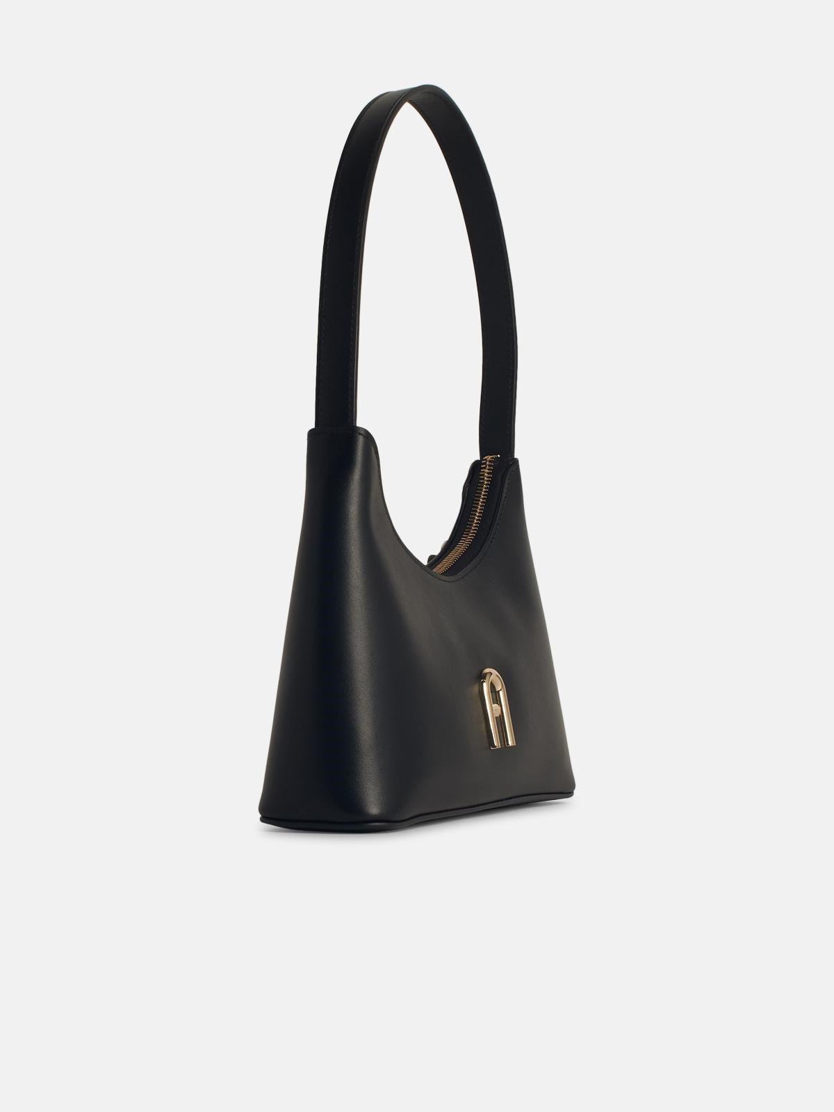 'HOBO DIAMANTE' BLACK LEATHER BAG - 2