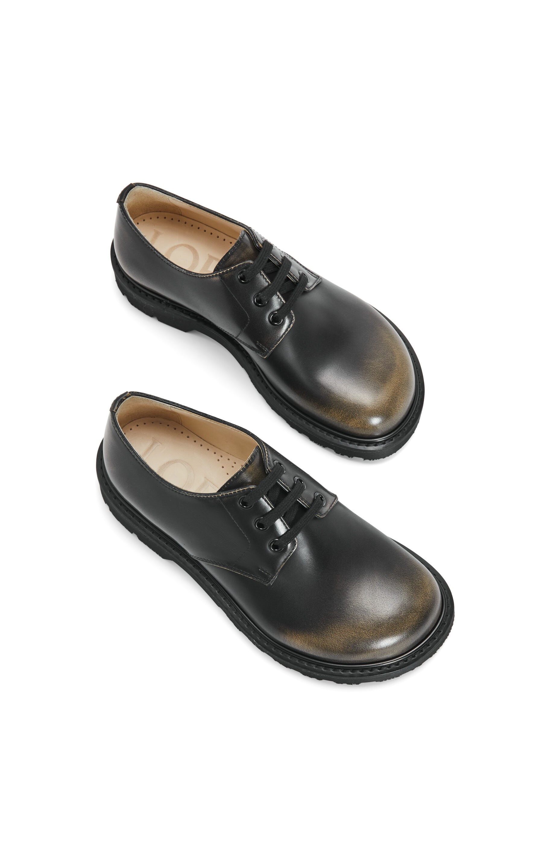 Blaze derby in bicolour brushed-off calfskin - 4