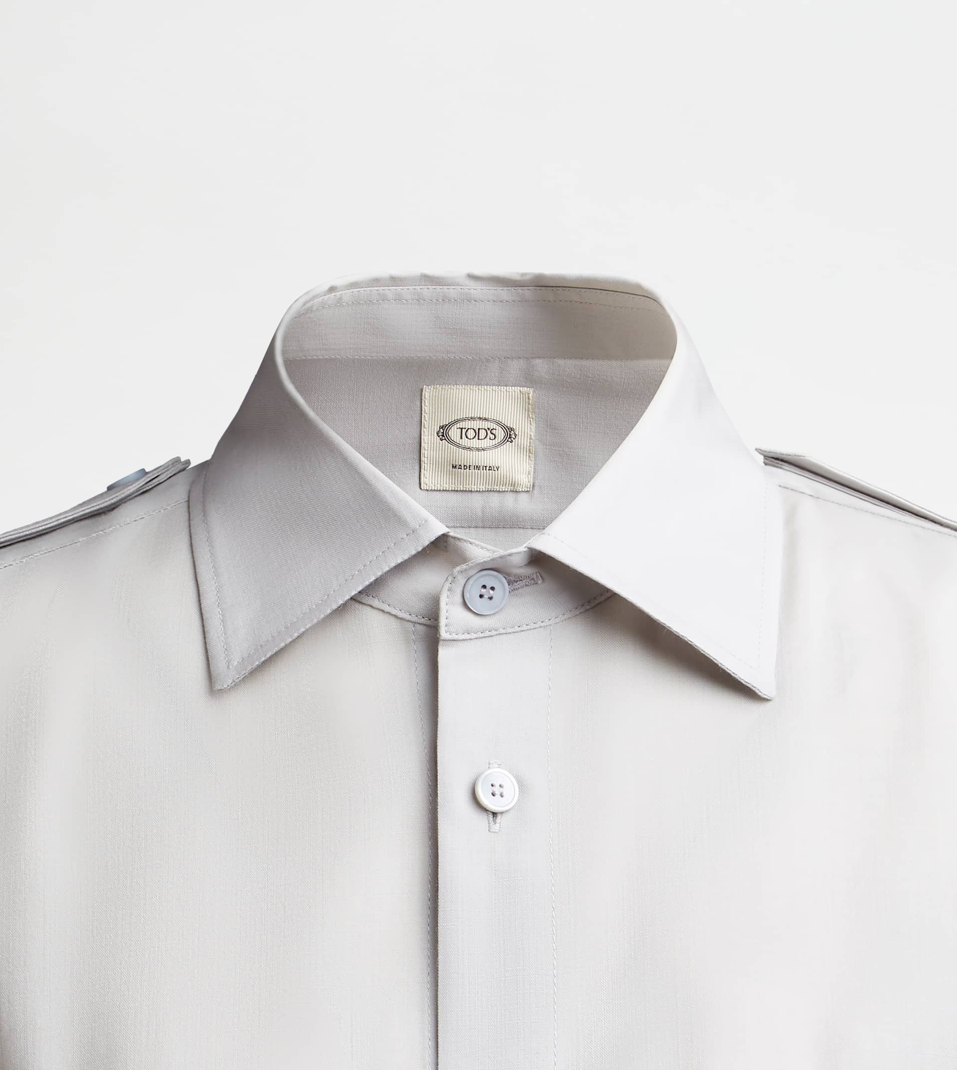 SHIRT IN WOOL - BEIGE - 3