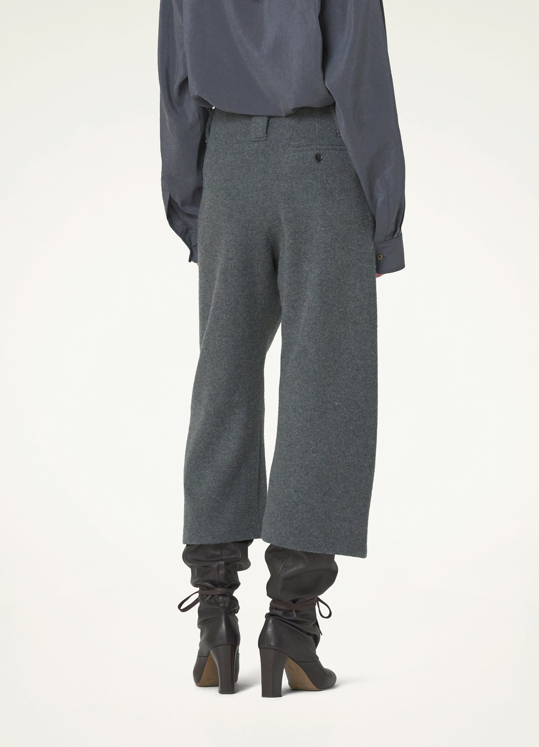 CROPPED CURVED PANTS - 3