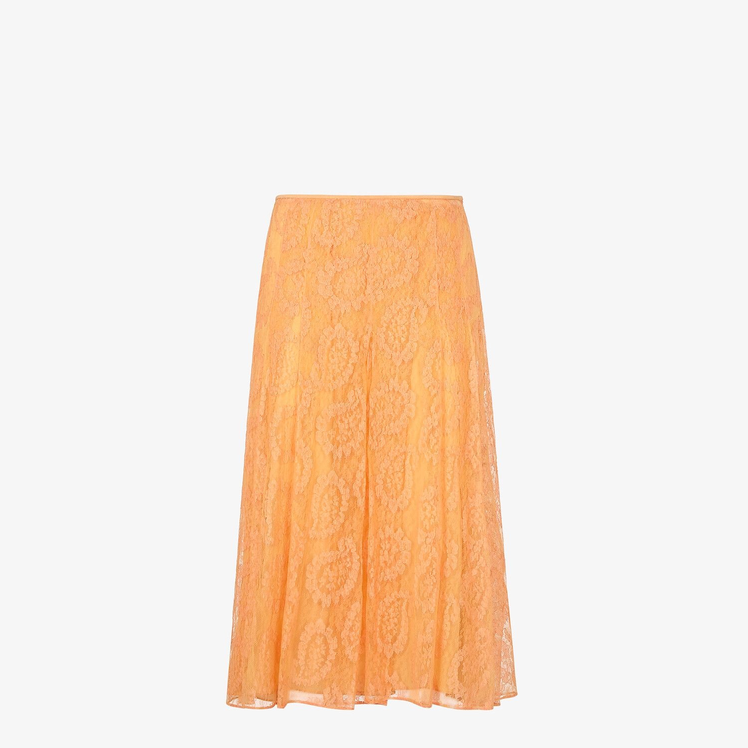 Orange lace skirt - 1