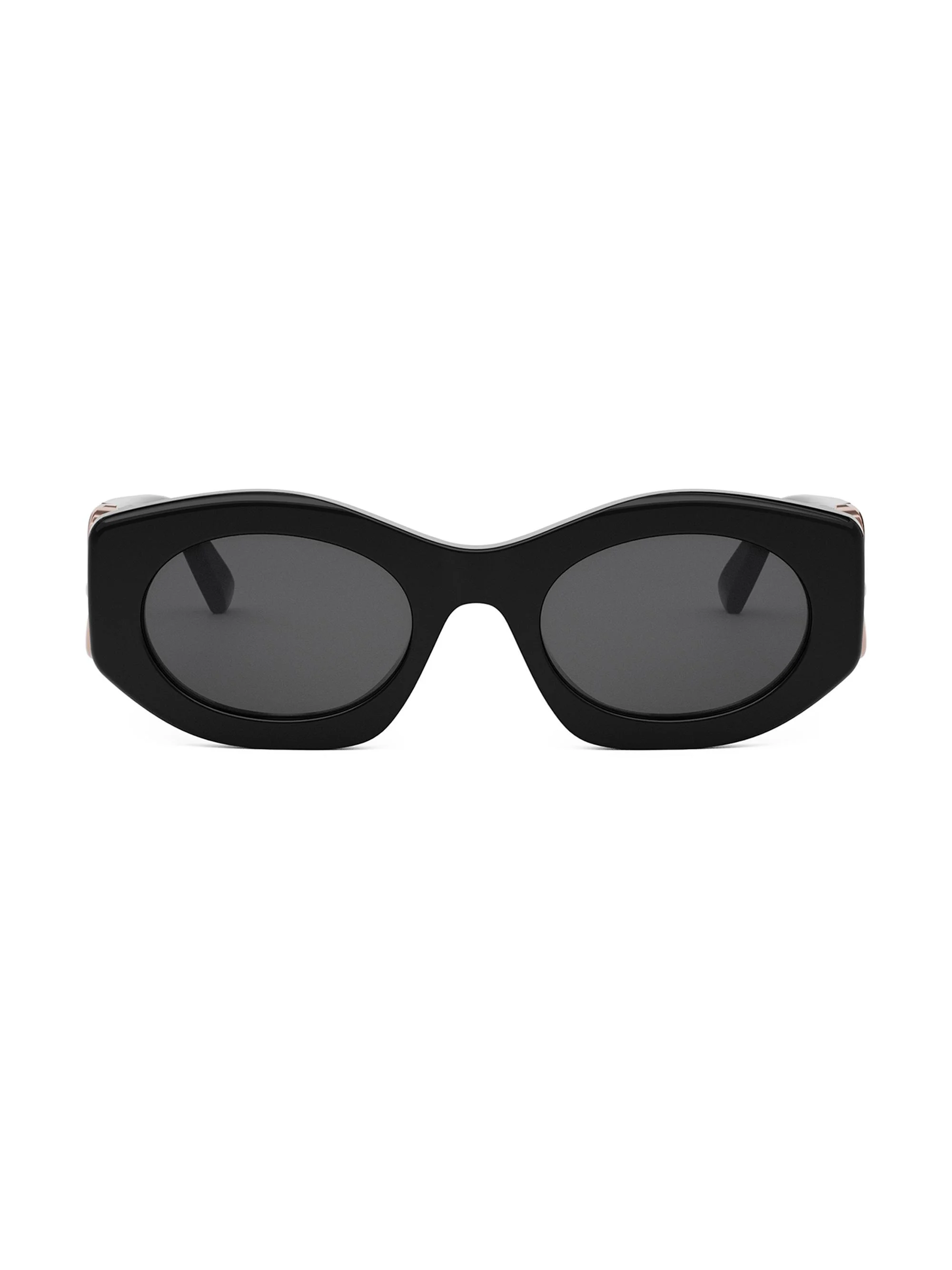 Women's Calla 51MM Oval Sunglasses - Black Rose Black - 1