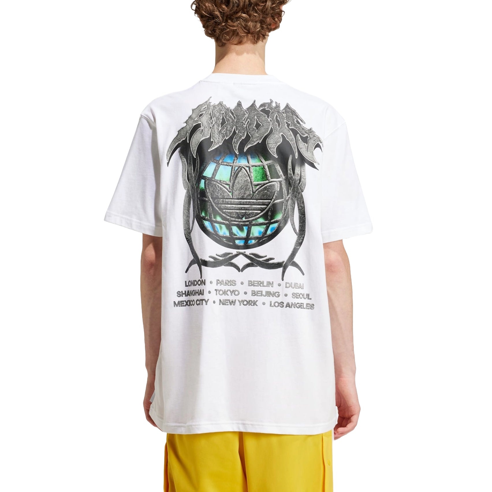 adidas Flames Concert T-Shirt Asia Sizing 'White' IS2946 - 2