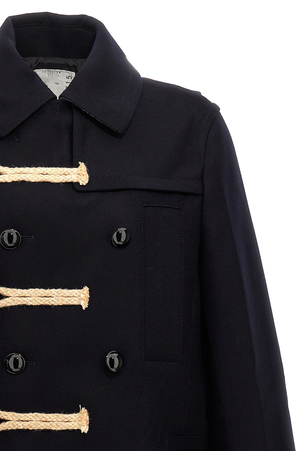 sacai 'Wool Melton' coat | julianfashion | REVERSIBLE